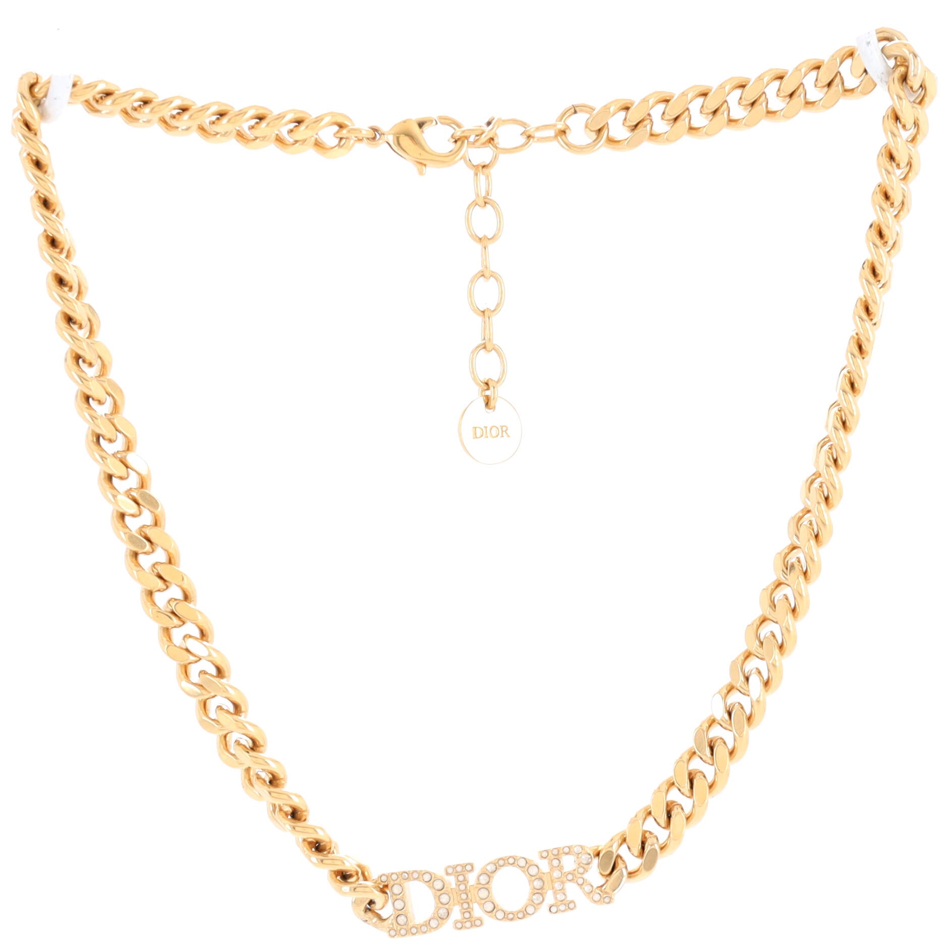 Dio(r)evolution Choker Necklace Metal with Crystals