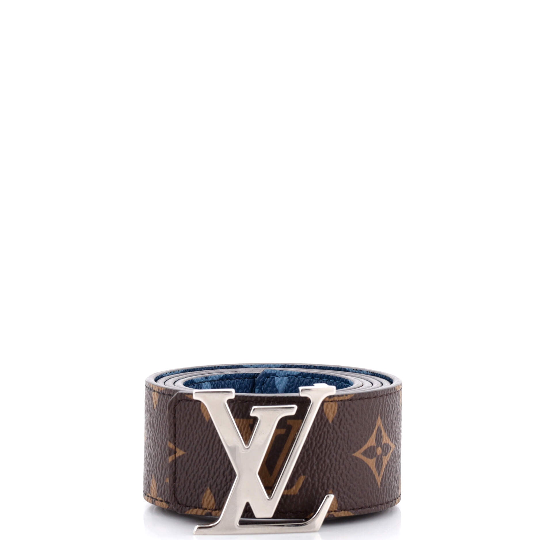 LV Initiales Reversible Belt Monogram Canvas and Leather Wide 105