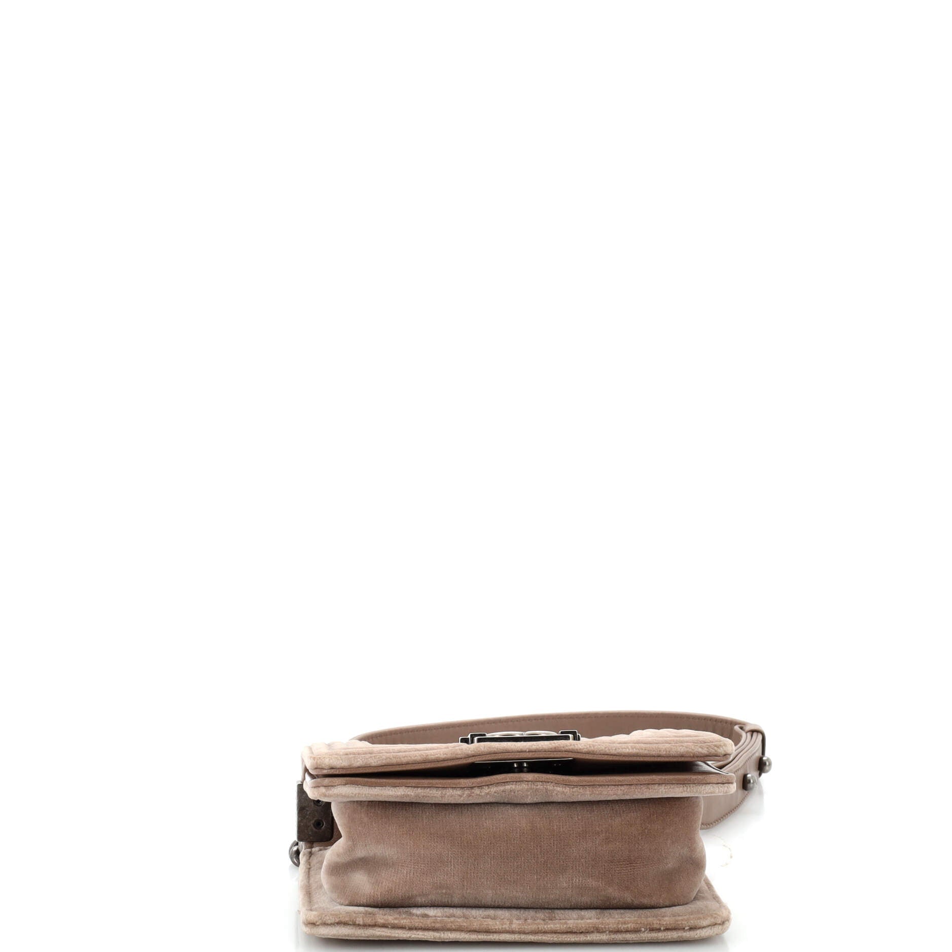 Boy Flap Bag Quilted Velvet Mini