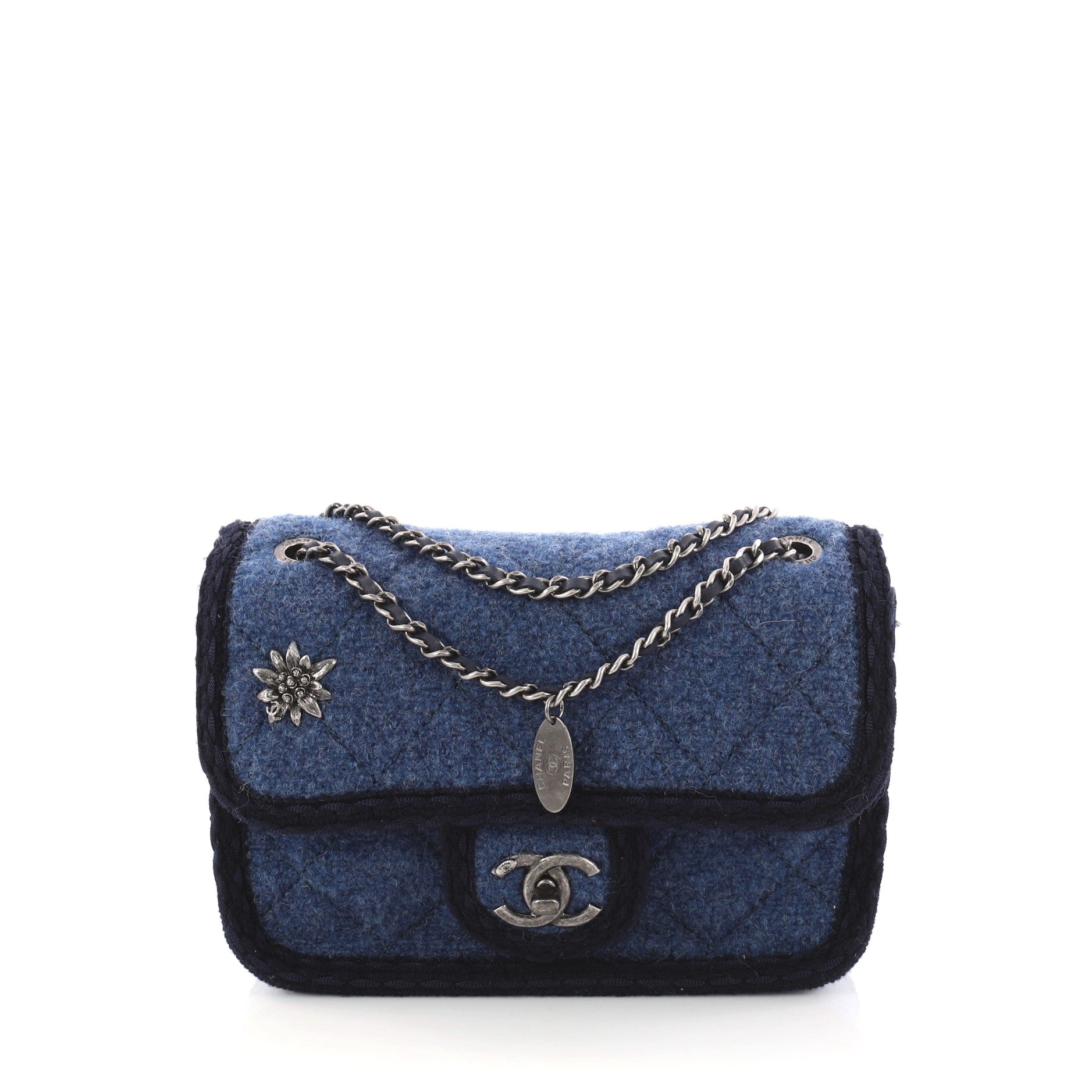 Paris-Salzburg Flap Bag Quilted Wool Mini