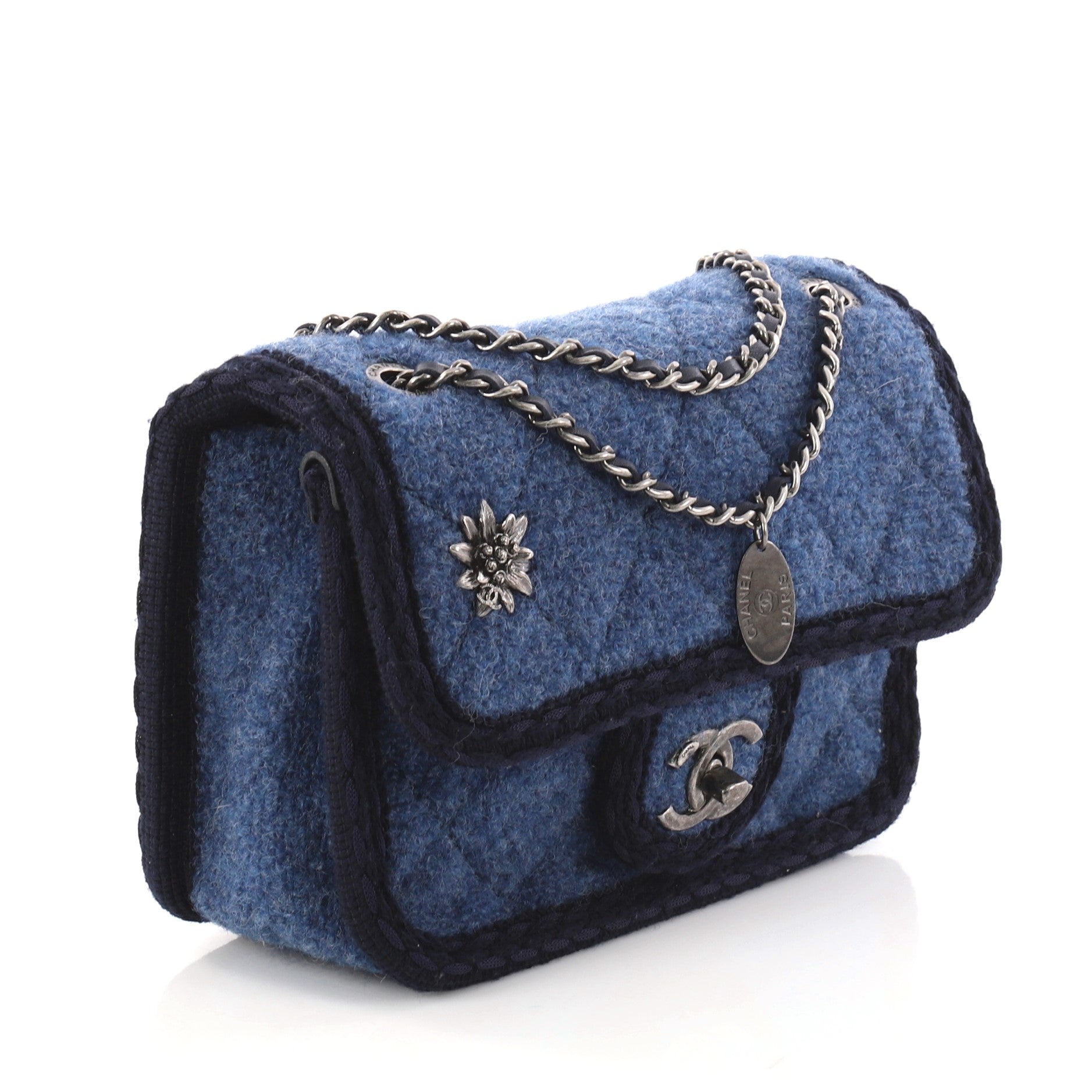 Paris-Salzburg Flap Bag Quilted Wool Mini