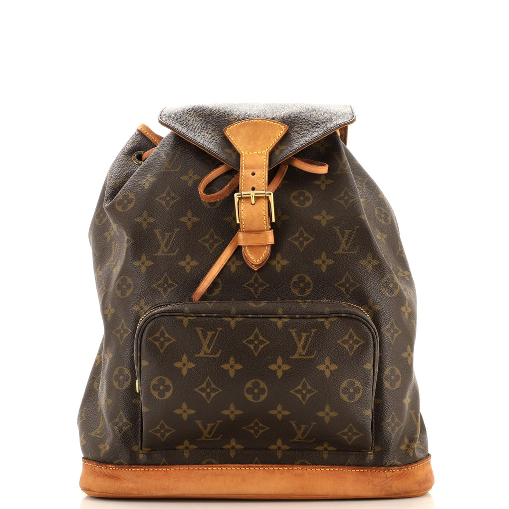 Louis Vuitton Vintage Montsouris Backpack Monogram Canvas GM