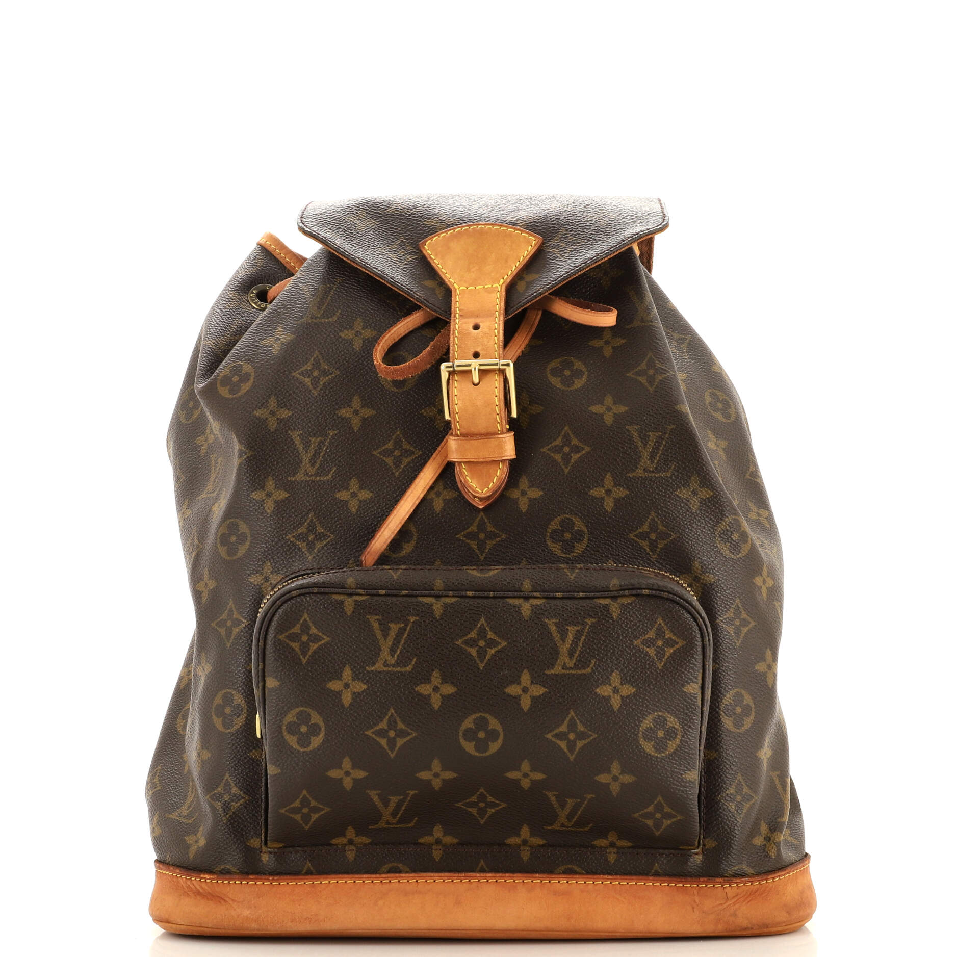 Louis Vuitton Vintage Montsouris Backpack Monogram Canvas GM