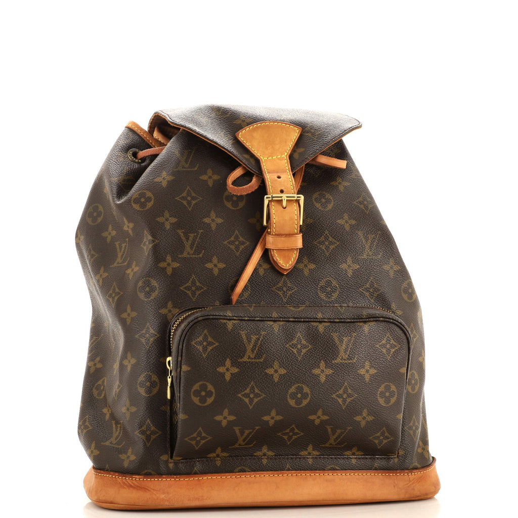 Louis Vuitton Vintage Montsouris Backpack Monogram Canvas GM