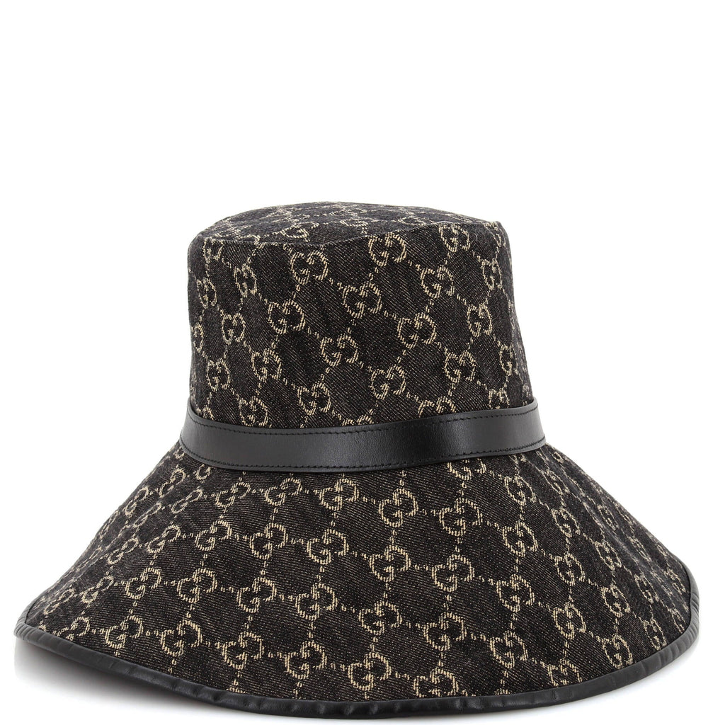 Wide Brim Hat GG Denim