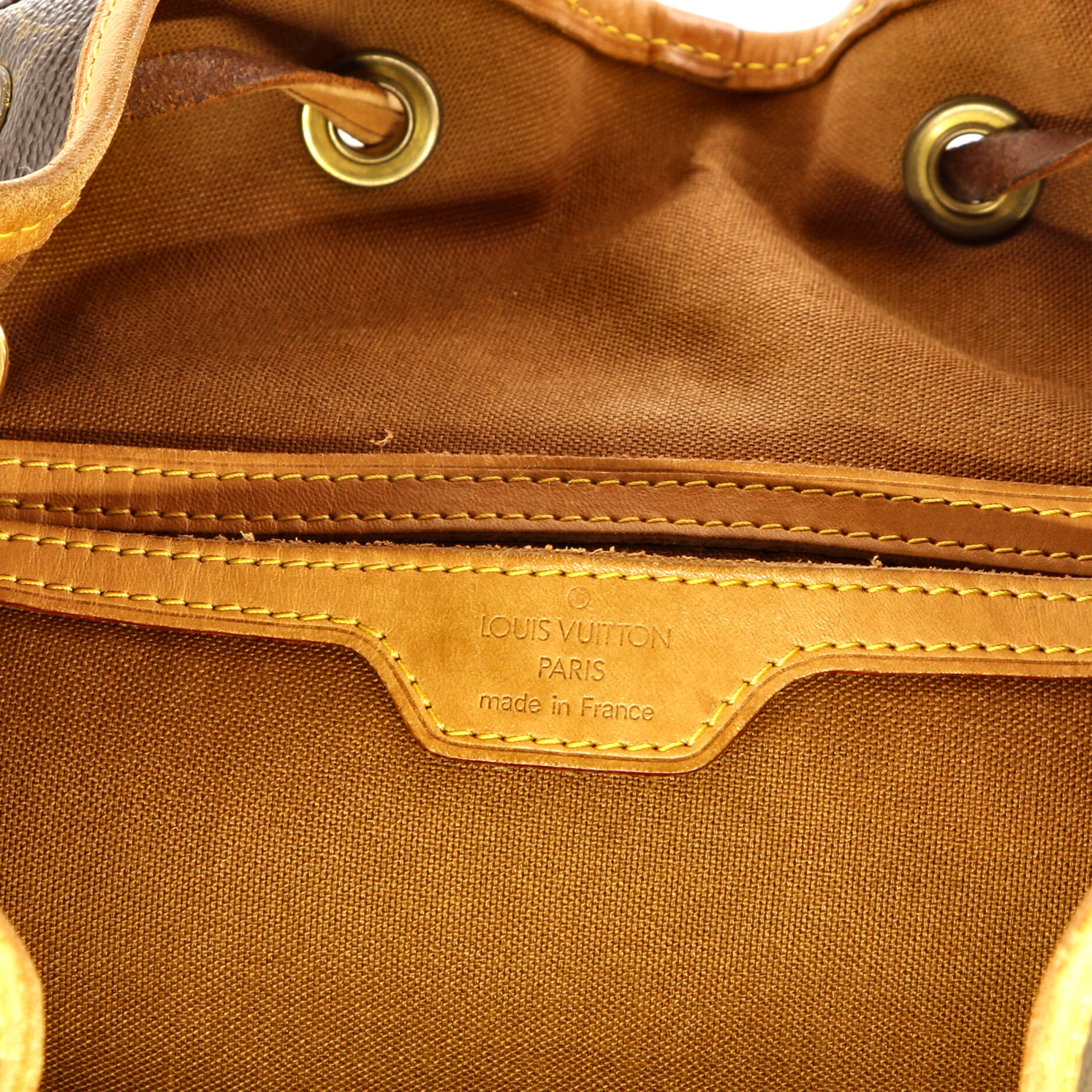 Louis Vuitton Vintage Montsouris Backpack Monogram Canvas GM