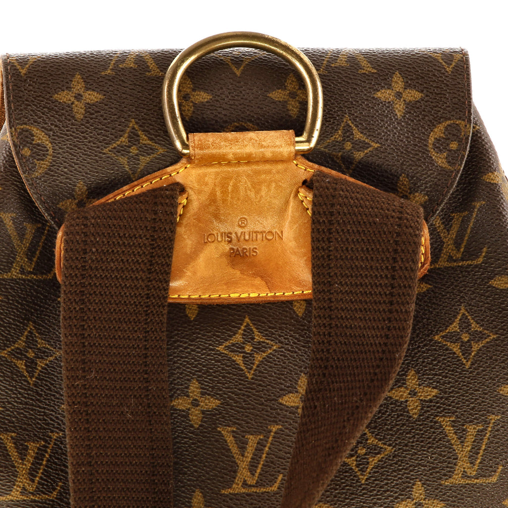 Louis Vuitton Vintage Montsouris Backpack Monogram Canvas GM