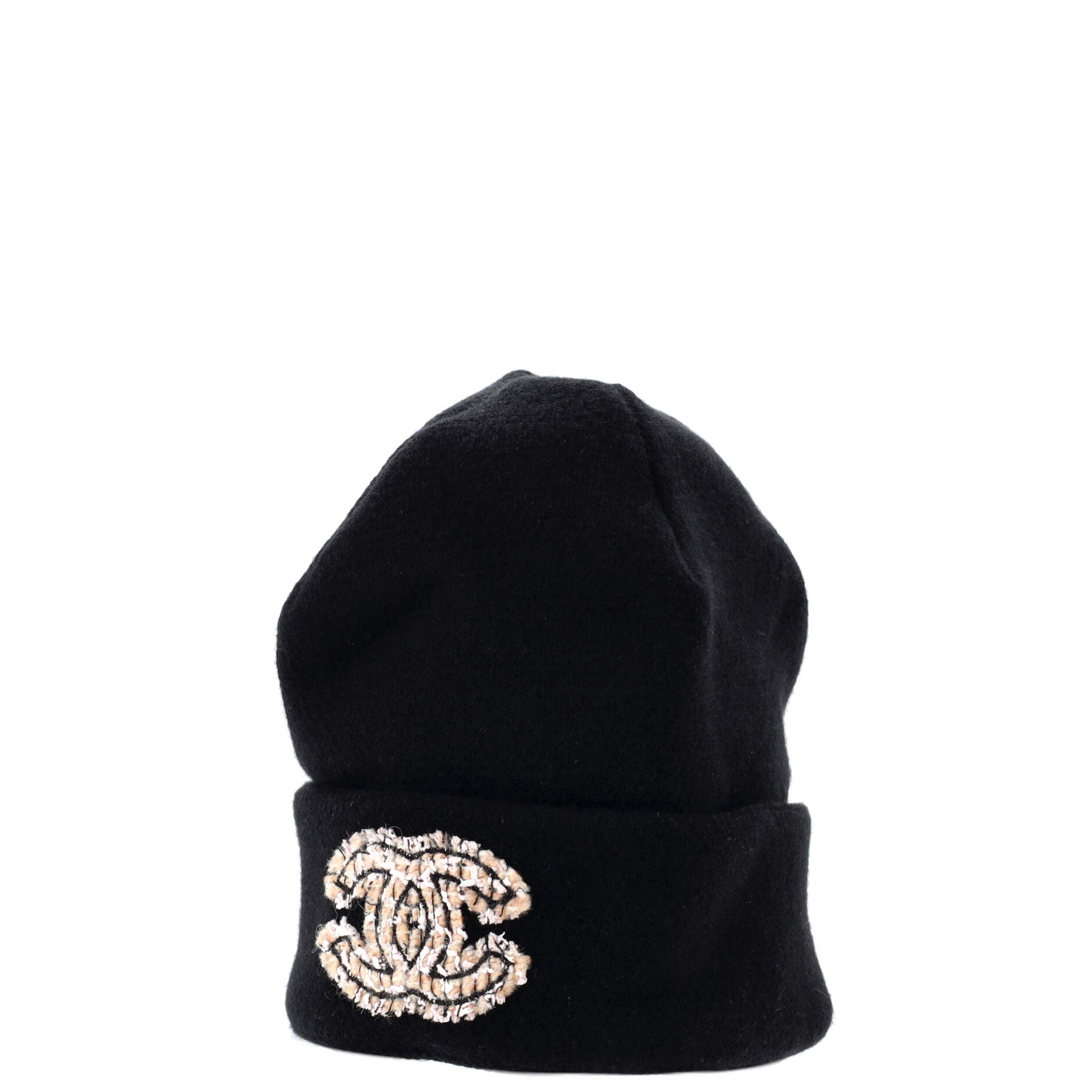 Logo Beanie Cashmere with Tweed