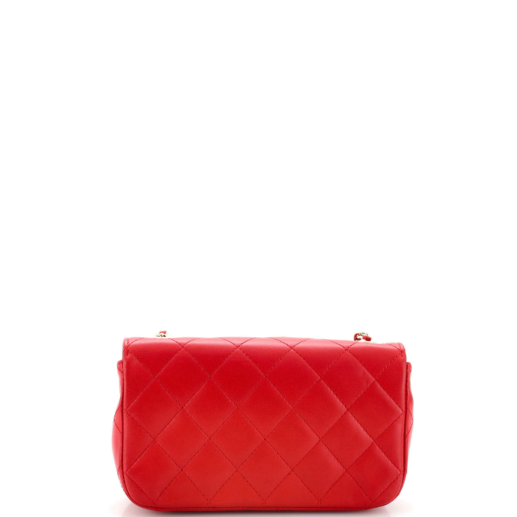 Emoticon Classic Single Flap Bag Quilted Lambskin Extra Mini