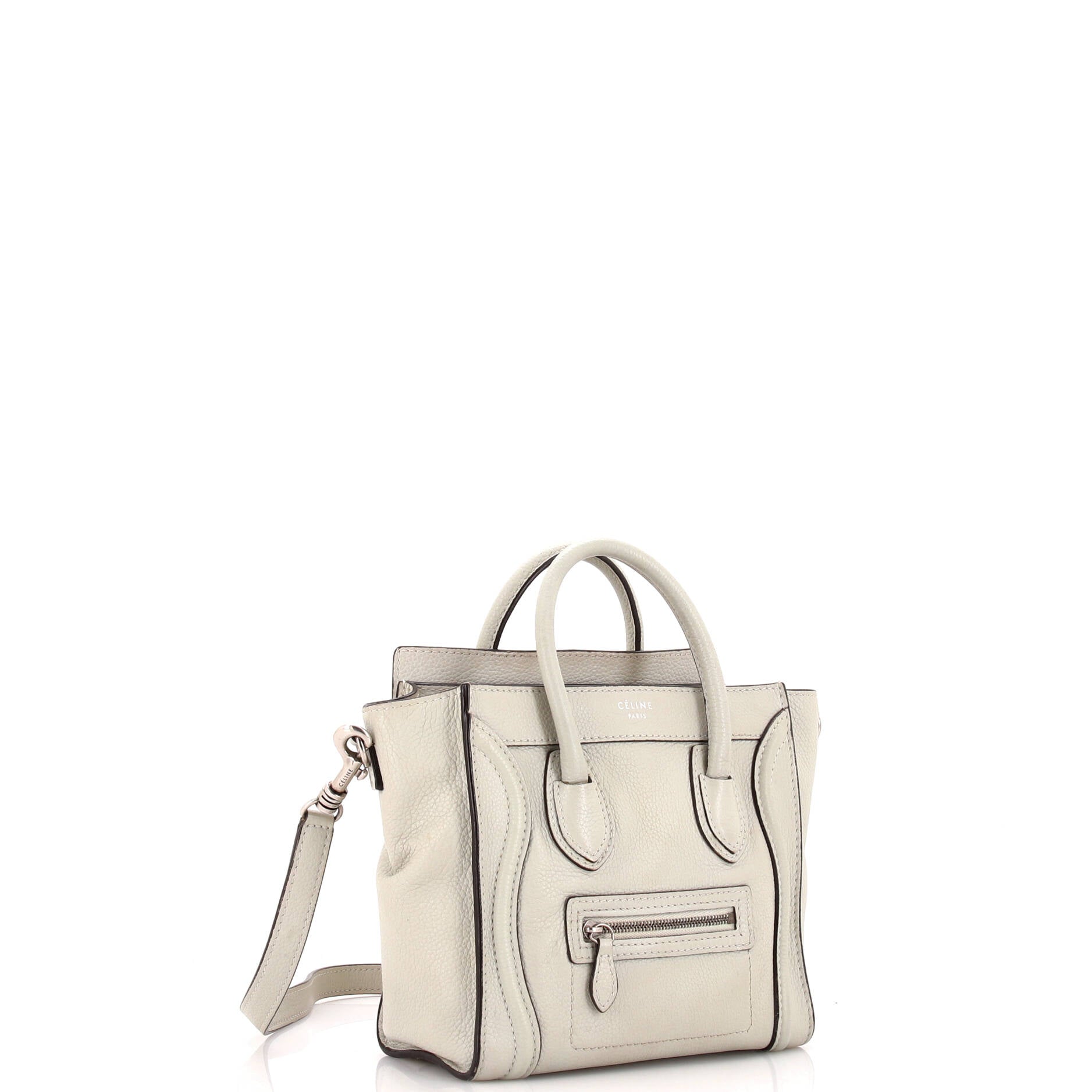 Luggage Bag Grainy Leather Nano