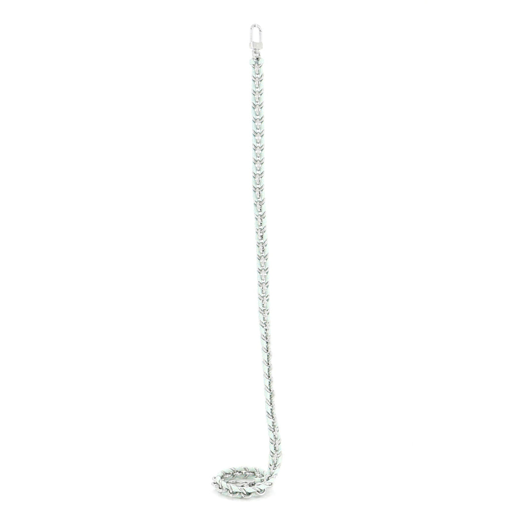 Multi Pochette Accessoires Woven Chain Strap Leather and Metal