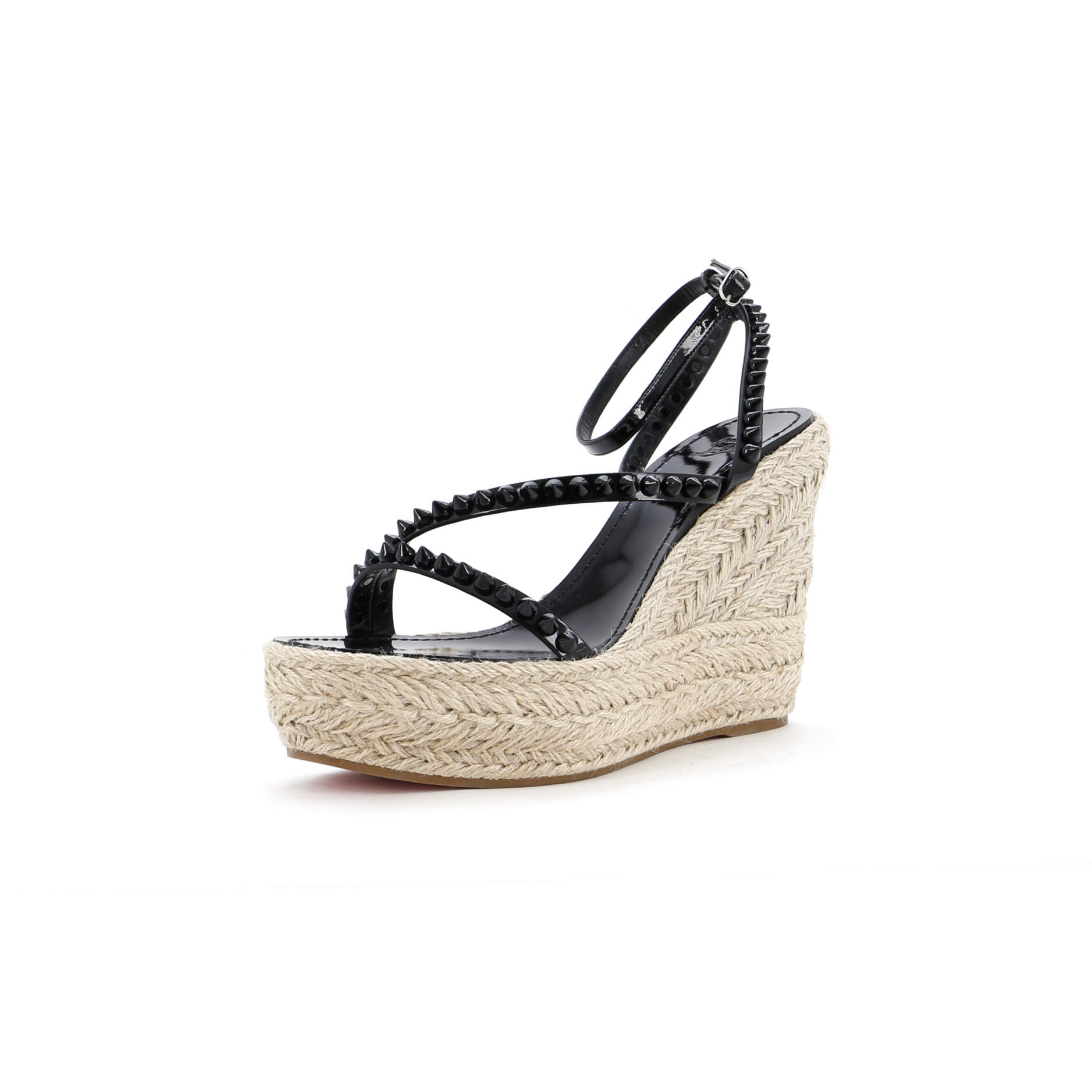 Women's Mafaldina Zeppa Espadrille Platform Sandals Spiked Leather 120