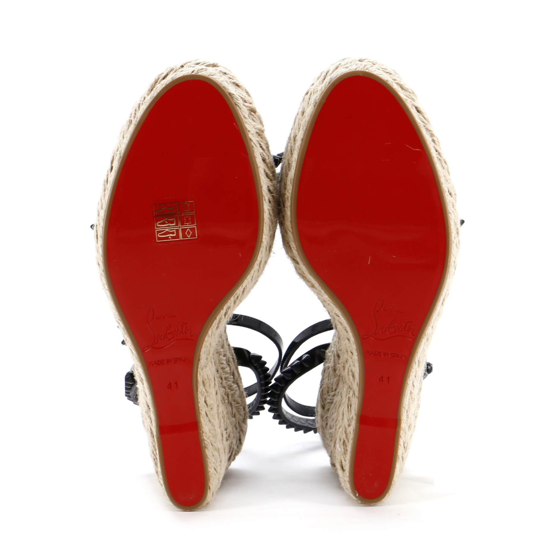 Women's Mafaldina Zeppa Espadrille Platform Sandals Spiked Leather 120