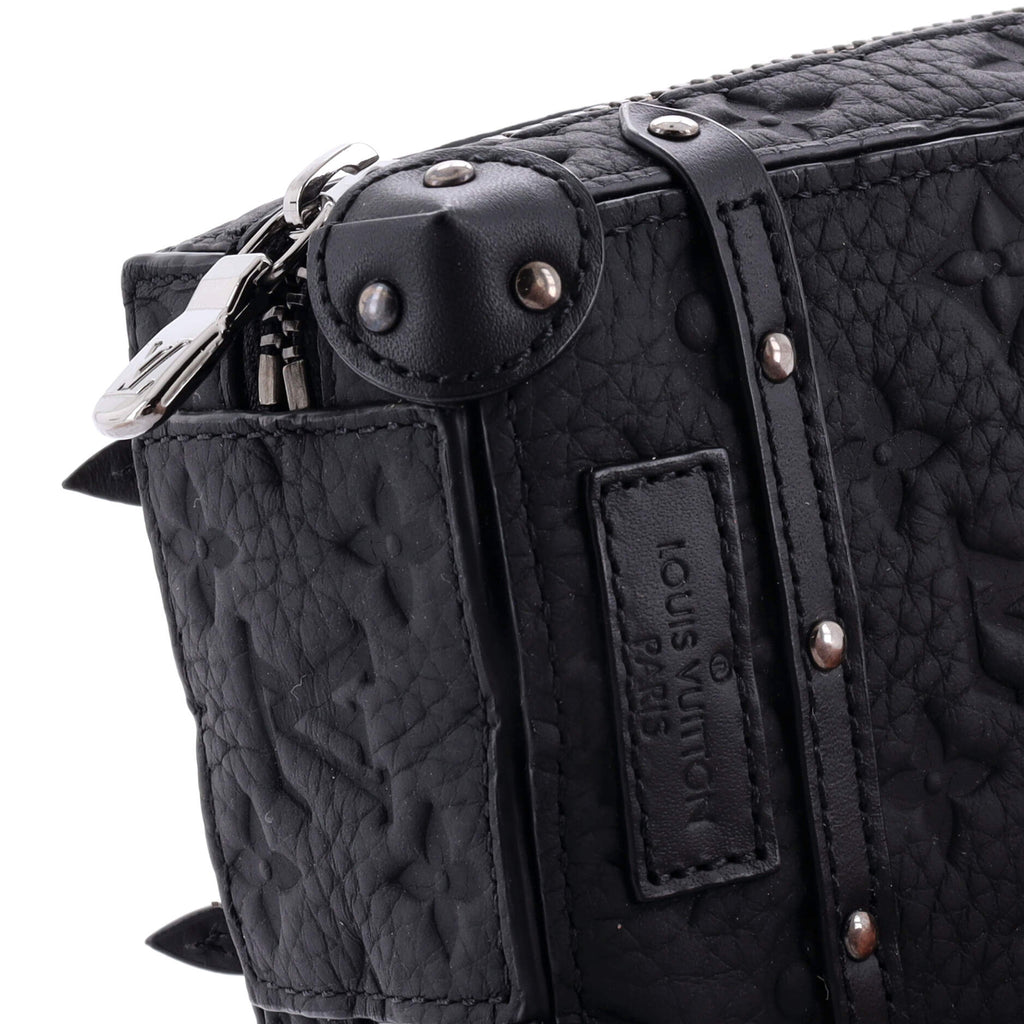Louis Vuitton Soft Trunk Backpack Bag Charm and Key Holder Monogram Taurillon Leather