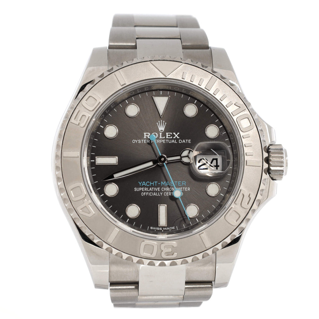 Oyster Perpetual Yacht-Master Slate Automatic Watch Stainless Steel and Platinum 40
