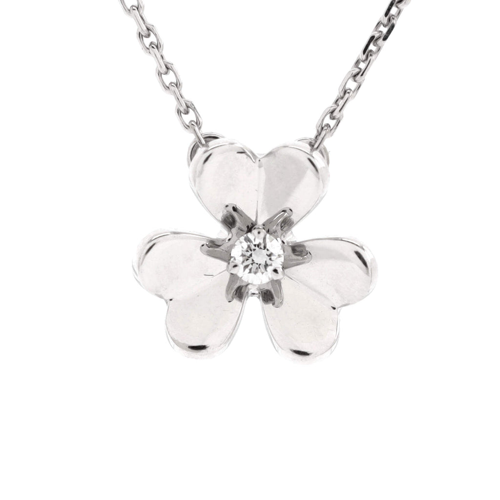 Frivole Pendant Necklace 18K White Gold and Diamond Mini