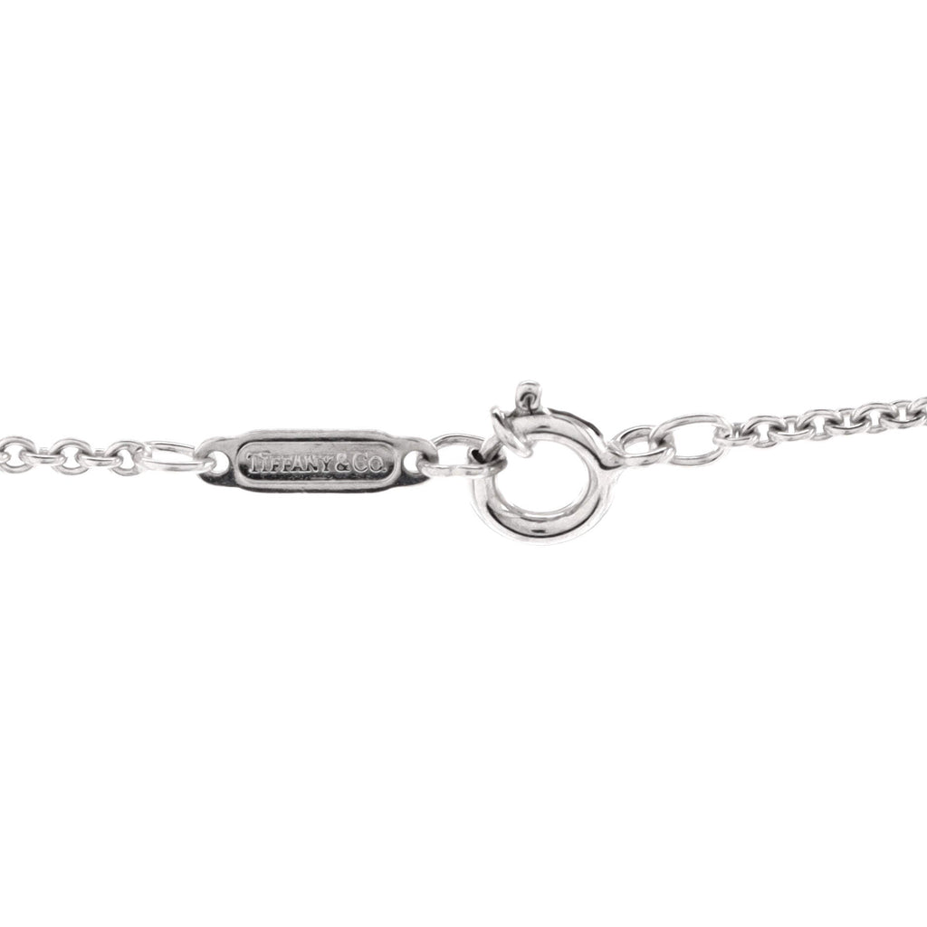 Atlas Open Bar Pendant Necklace 18K White Gold with Diamonds