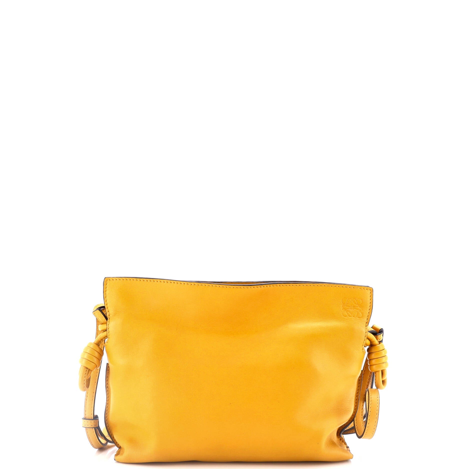 Flamenco Knot Clutch Leather Mini
