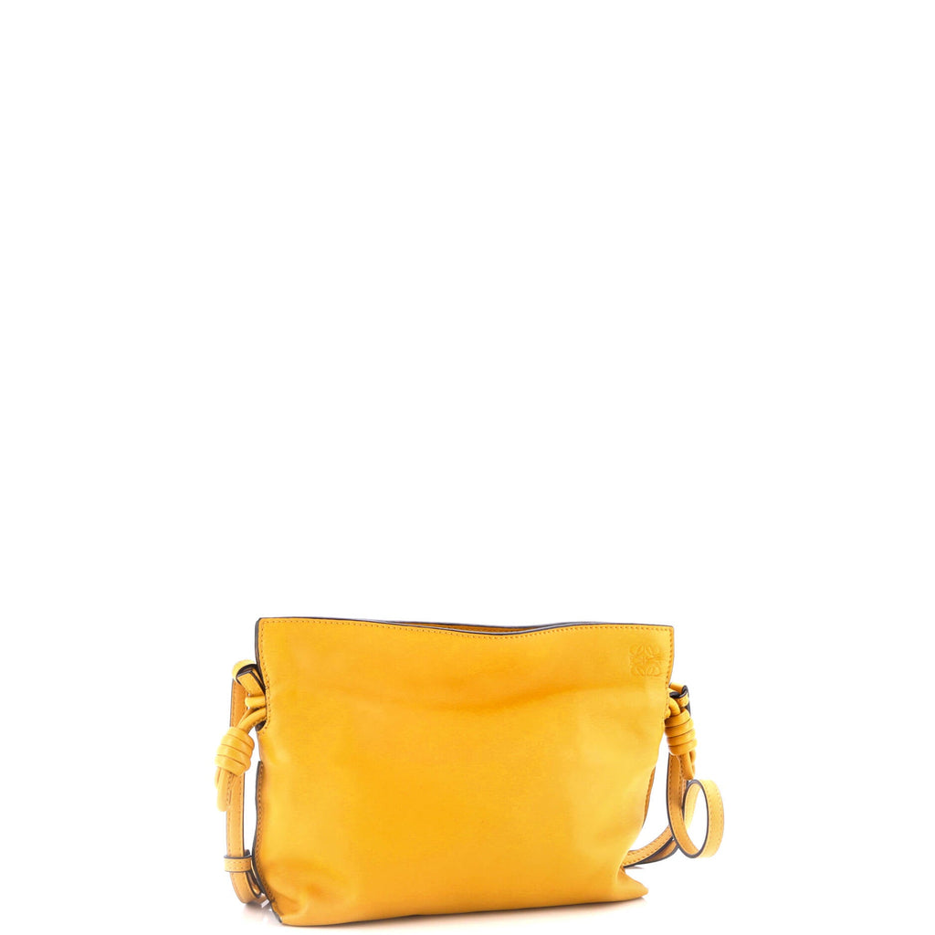 Flamenco Knot Clutch Leather Mini