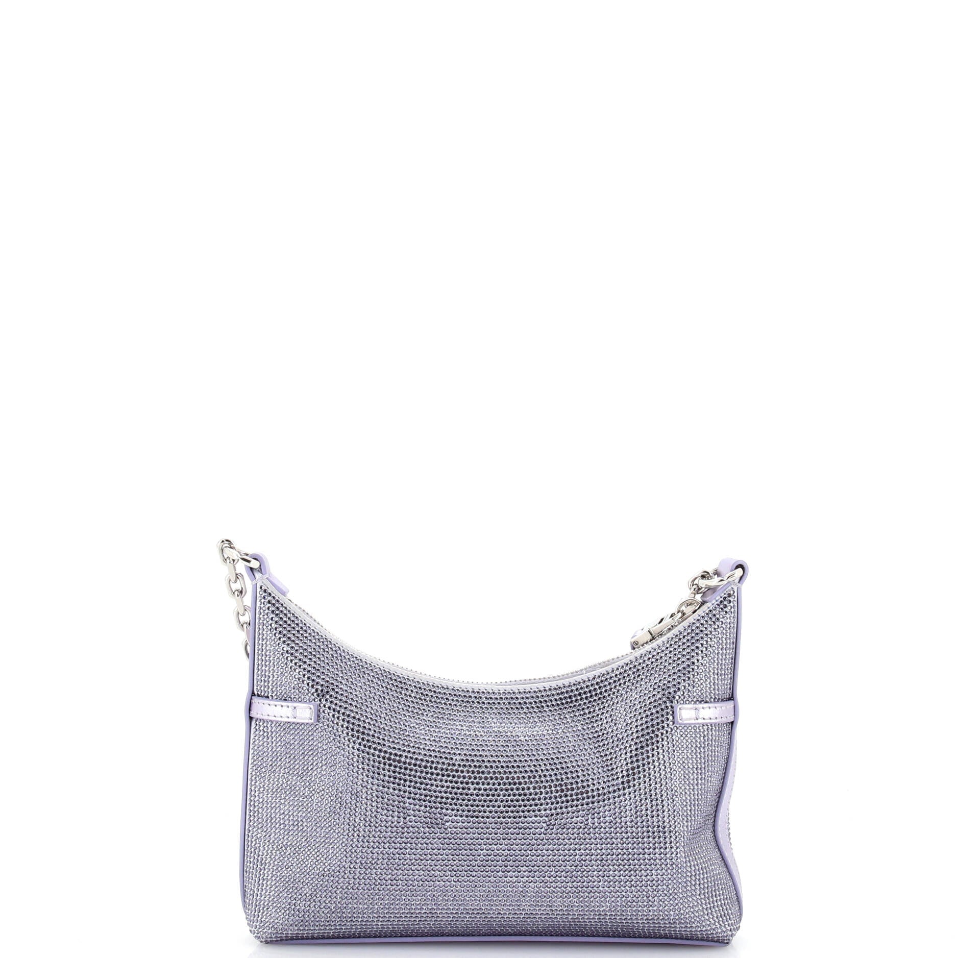 Voyou Shoulder Bag Crystal Embellished Satin Mini