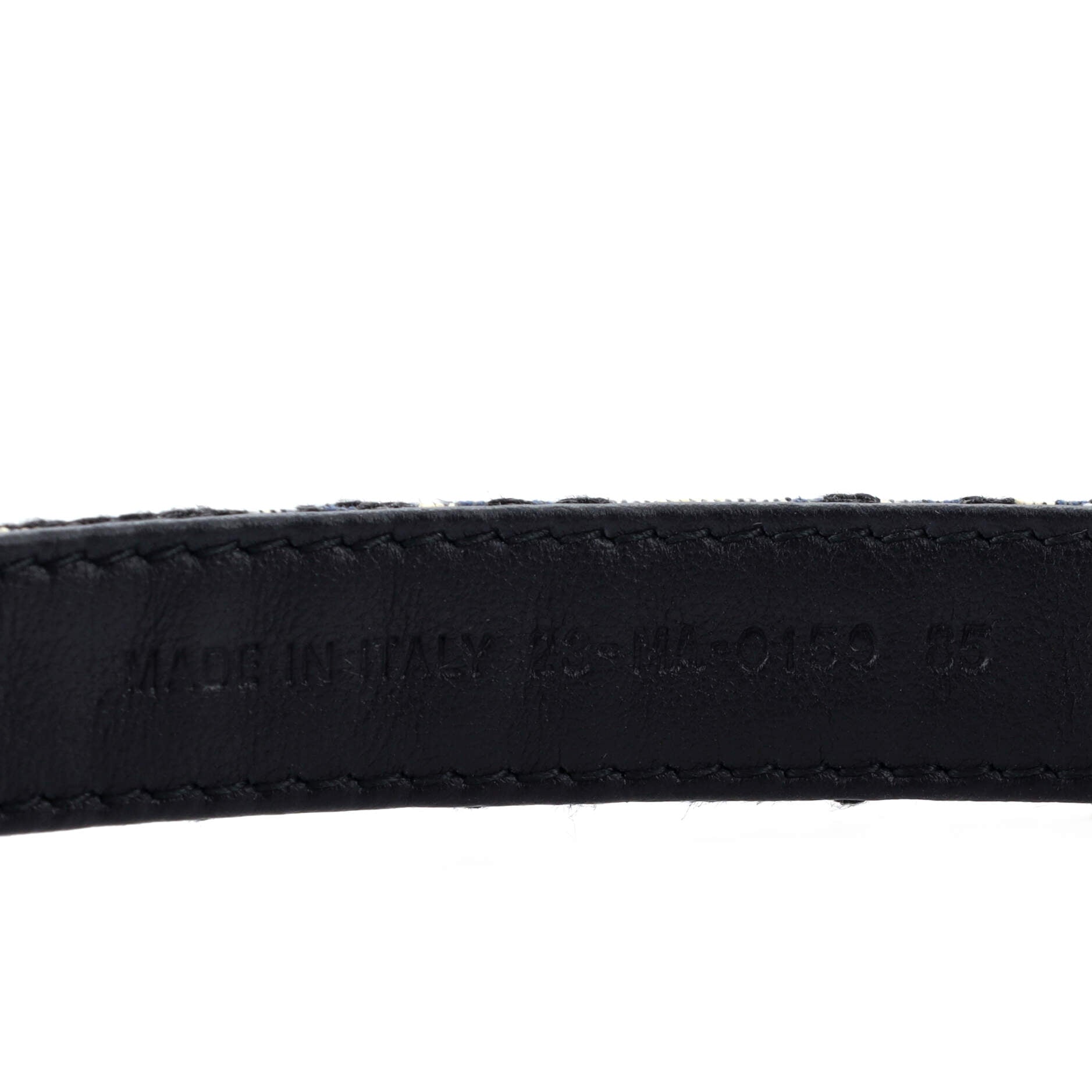 Saddle Belt Oblique Canvas Thin 85