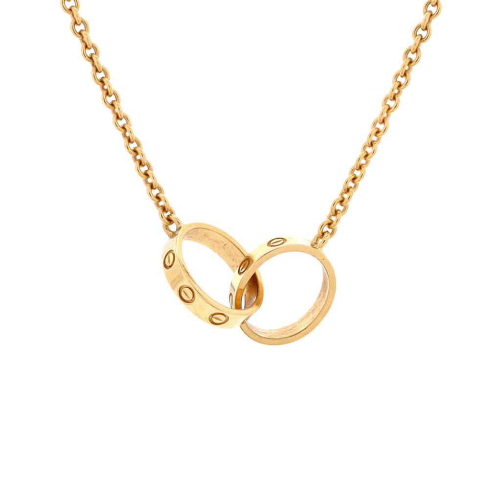 Love Interlocking Necklace 18K Yellow Gold