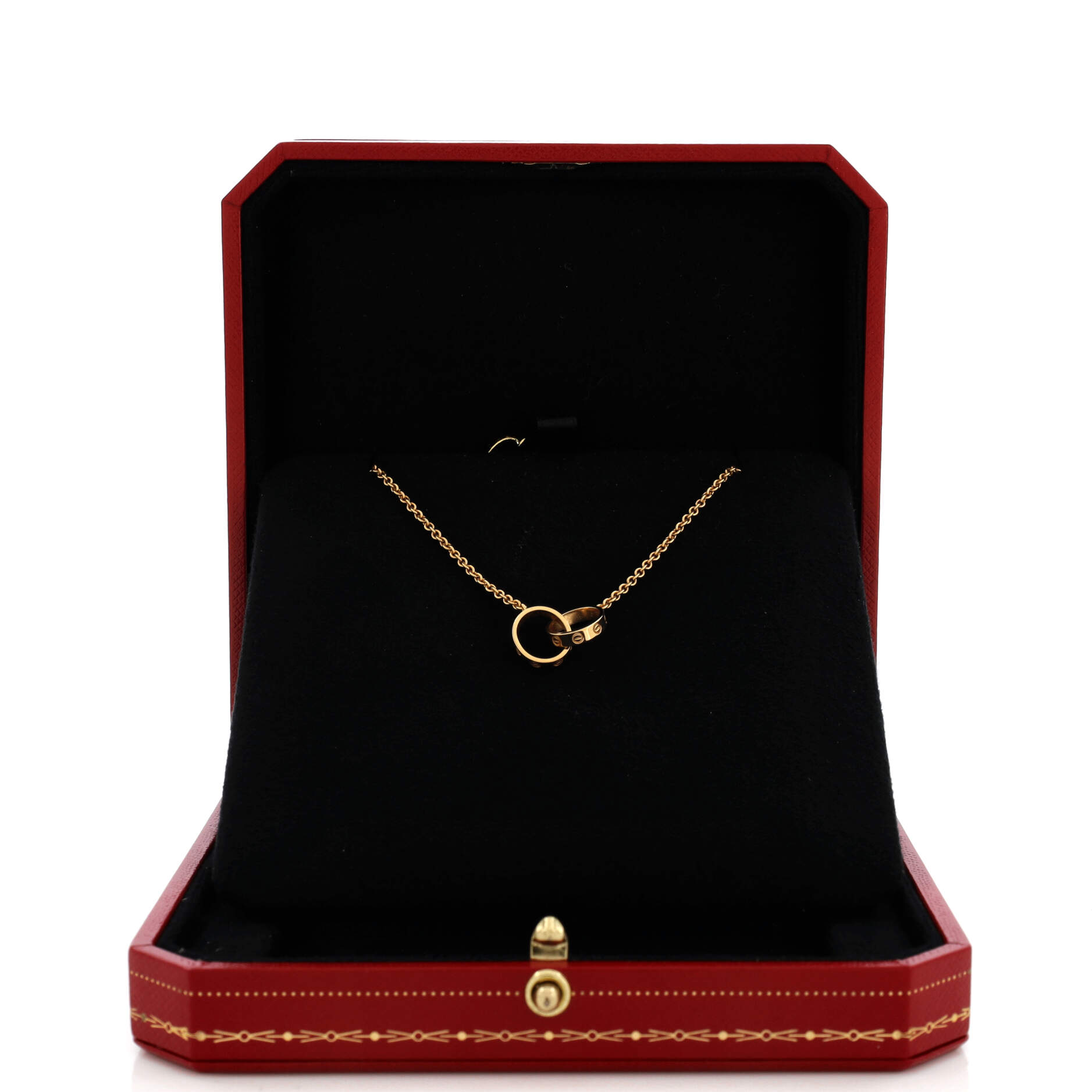 Love Interlocking Necklace 18K Yellow Gold