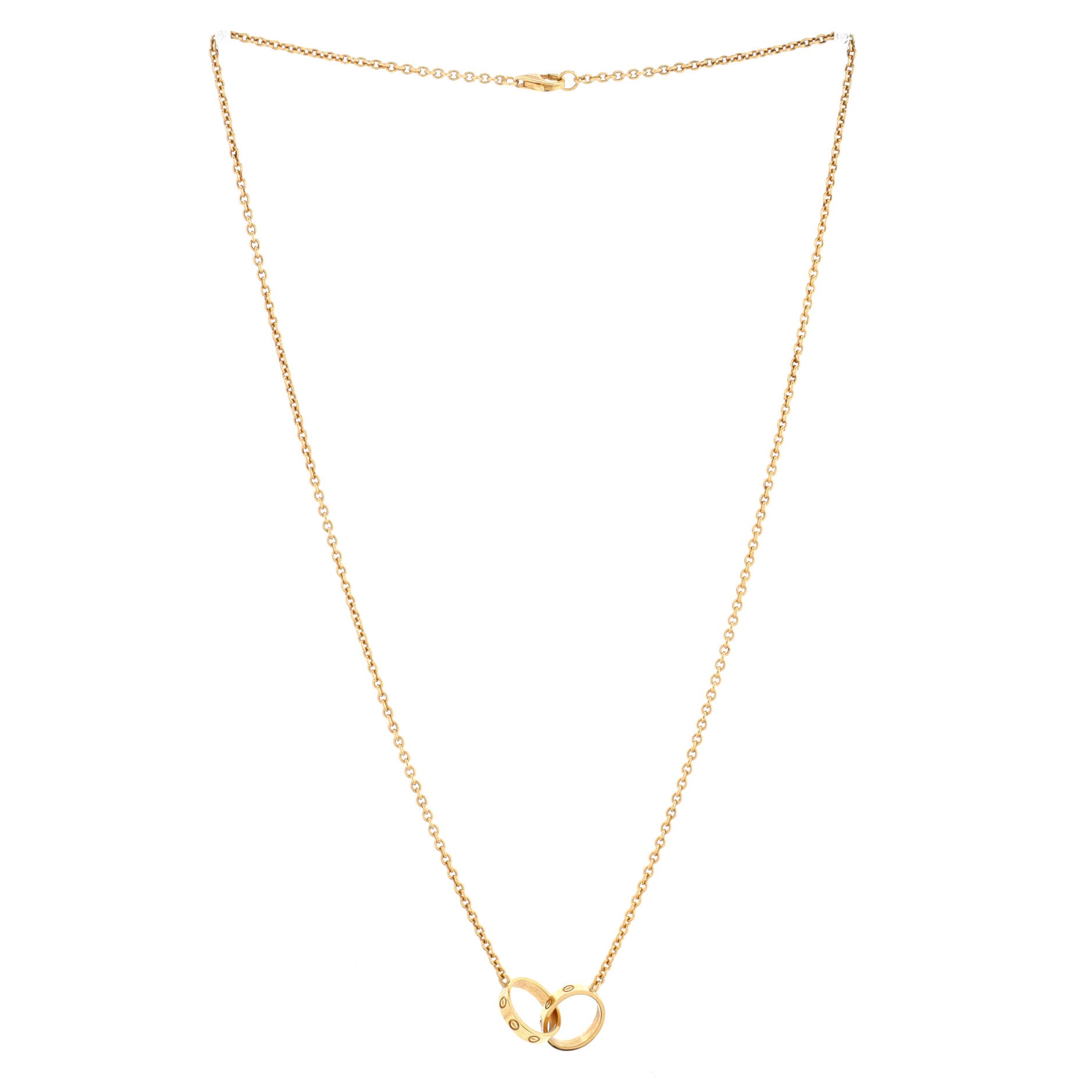 Love Interlocking Necklace 18K Yellow Gold