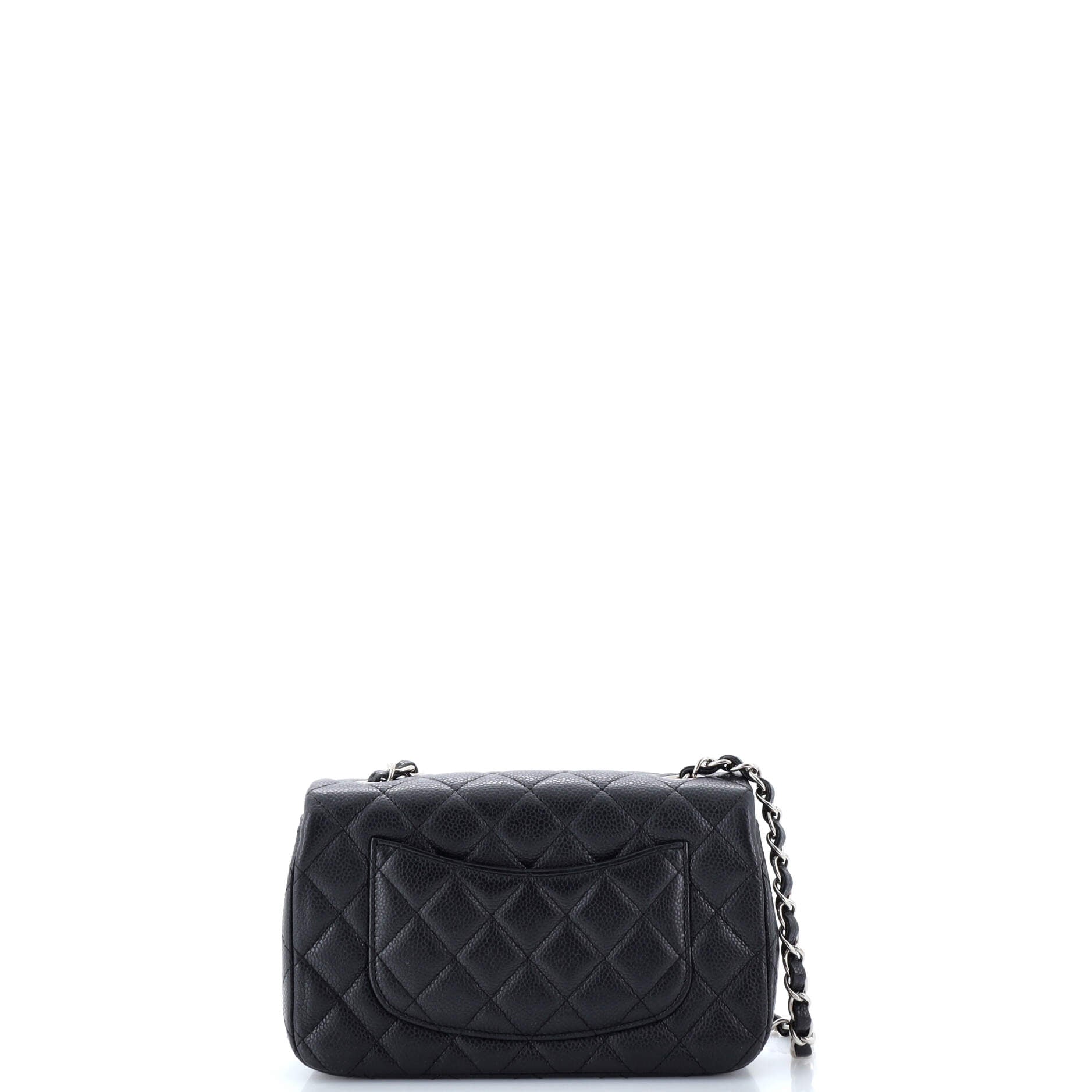 Classic Single Flap Bag Quilted Caviar Mini