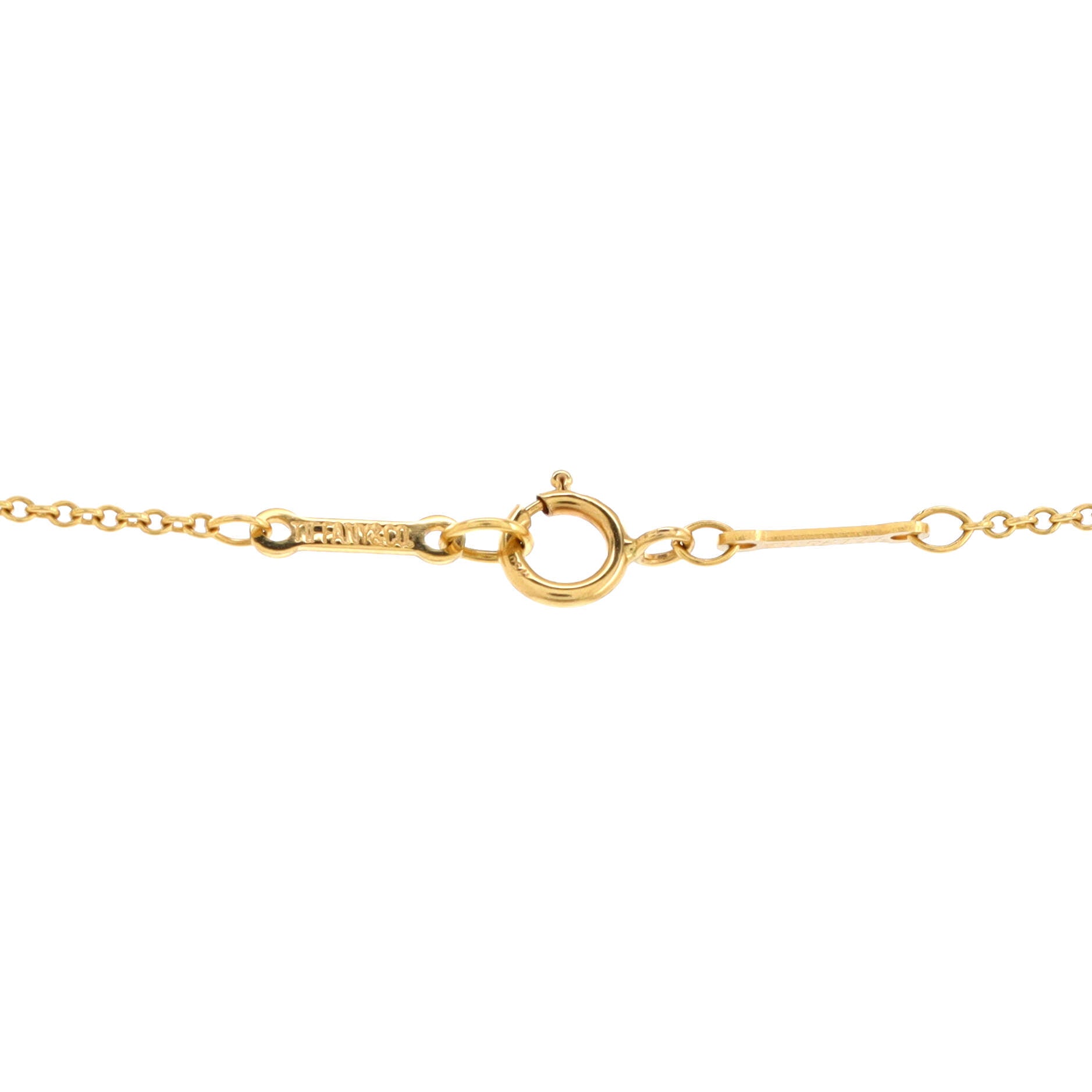 Elsa Peretti Teardrop Pendant Necklace 18K Yellow Gold 12mm