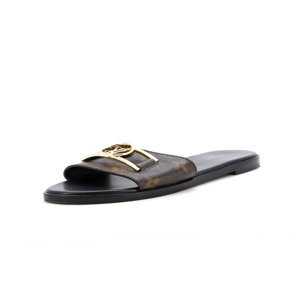 Women's Lock It Flat Mule Sandals Monogram Canvas