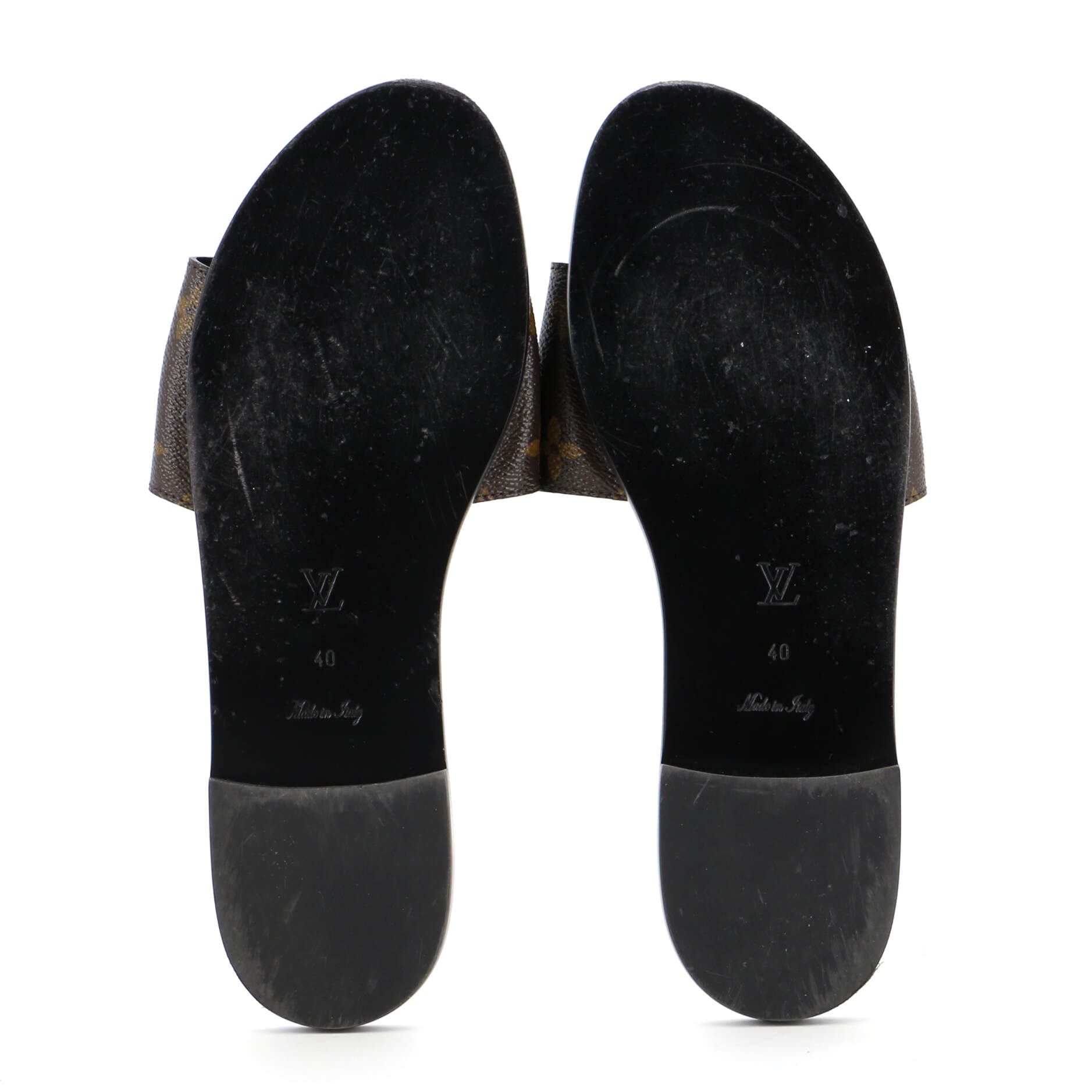 Women's Lock It Flat Mule Sandals Monogram Canvas