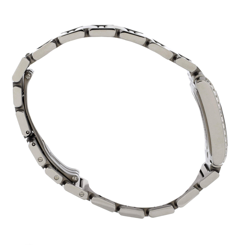 Tank Francaise Quartz Watch Stainless Steel with Diamond Bezel 25