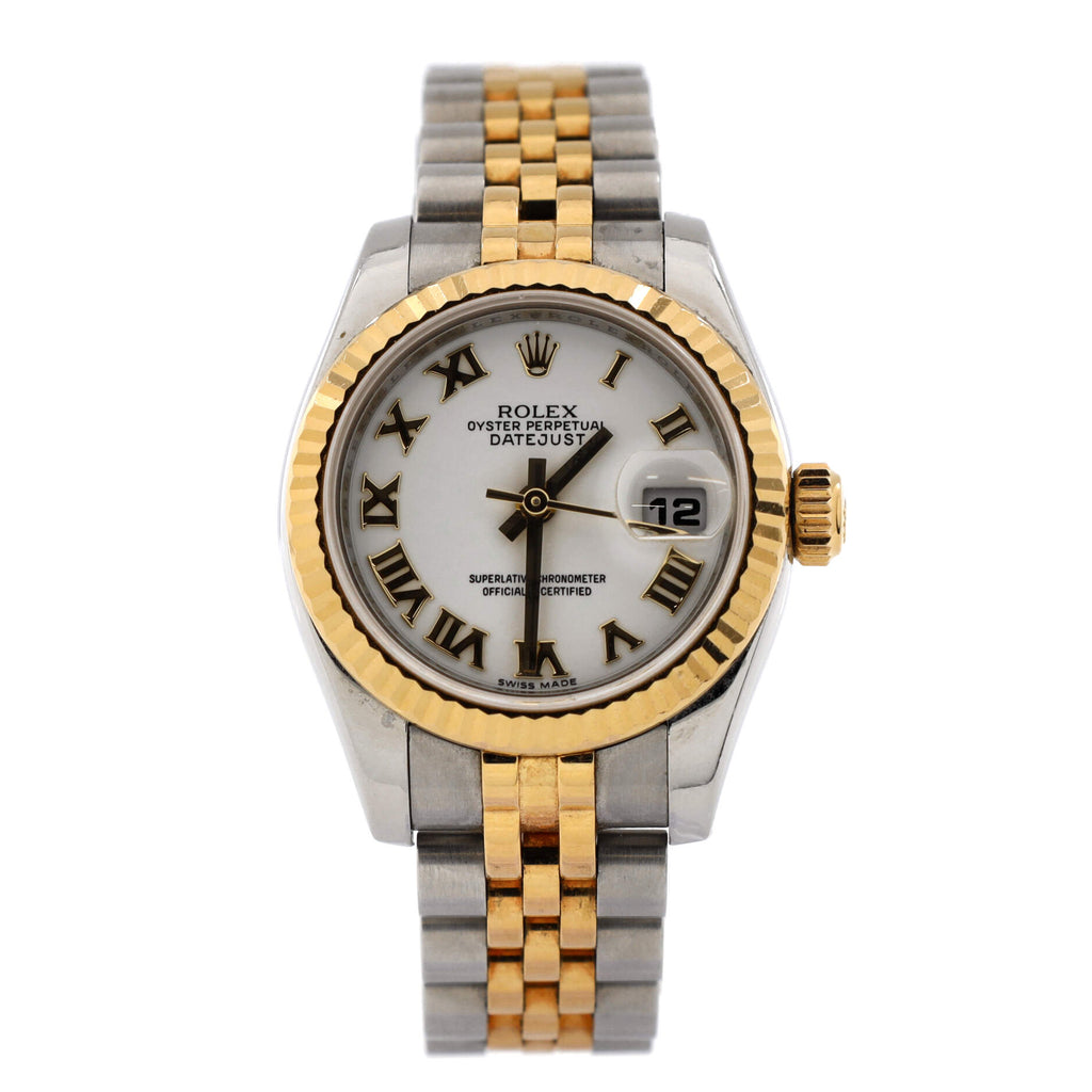 Oyster Perpetual Datejust Automatic Watch Stainless Steel and Yellow Gold 26