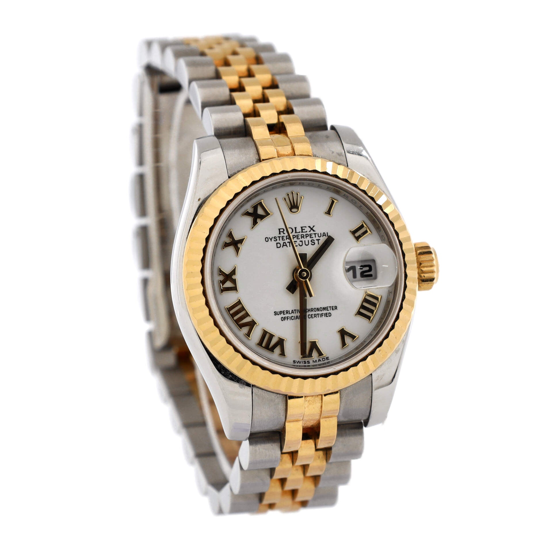 Oyster Perpetual Datejust Automatic Watch Stainless Steel and Yellow Gold 26
