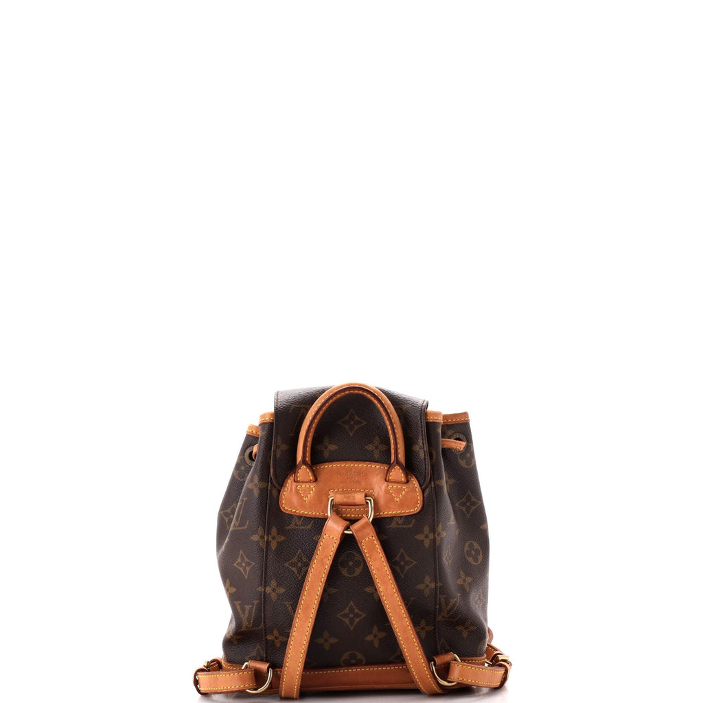Louis Vuitton Vintage Montsouris Backpack Monogram Canvas PM