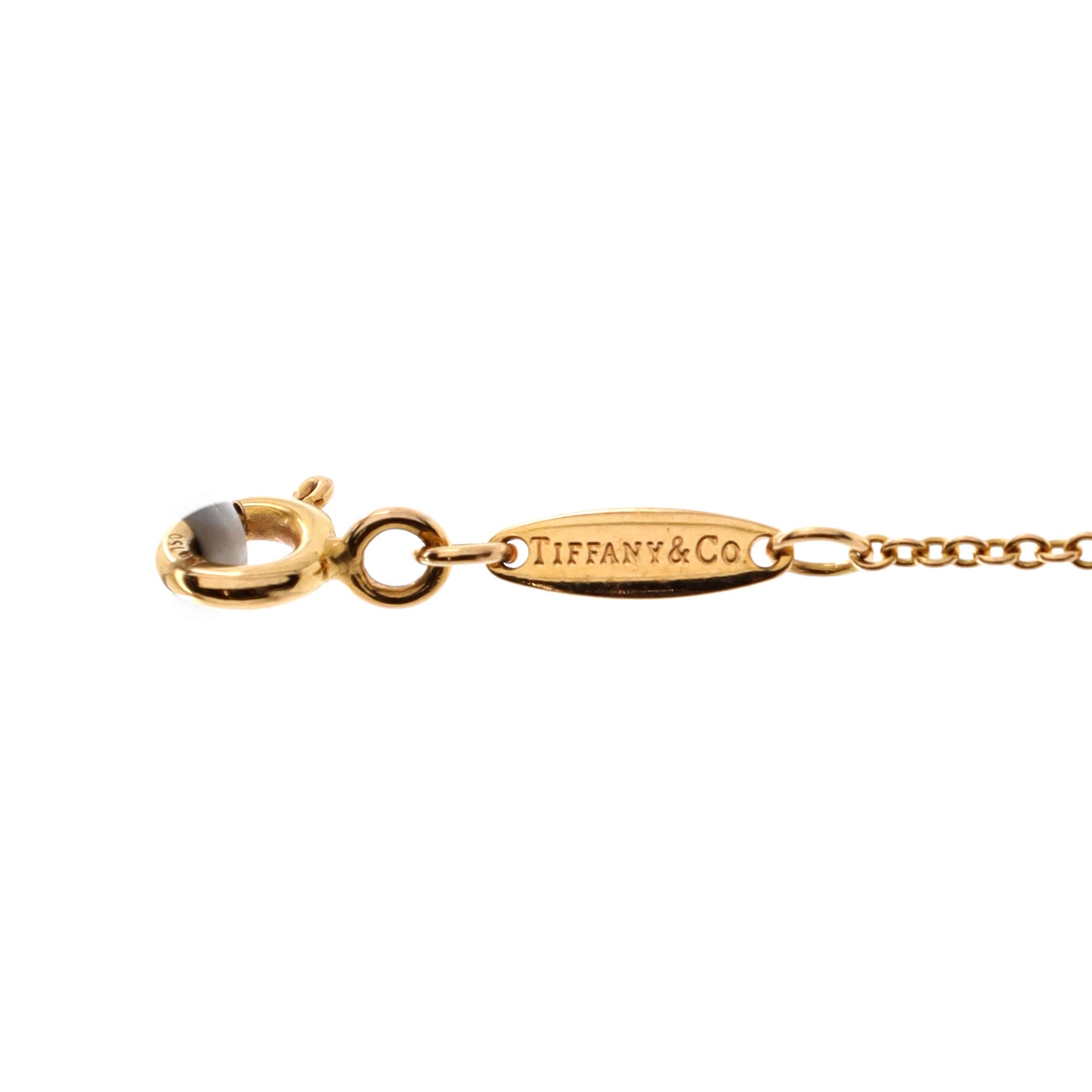 Elsa Peretti Diamonds by the Yard 3 Stone Bracelet 18K Rose Gold with Diamonds