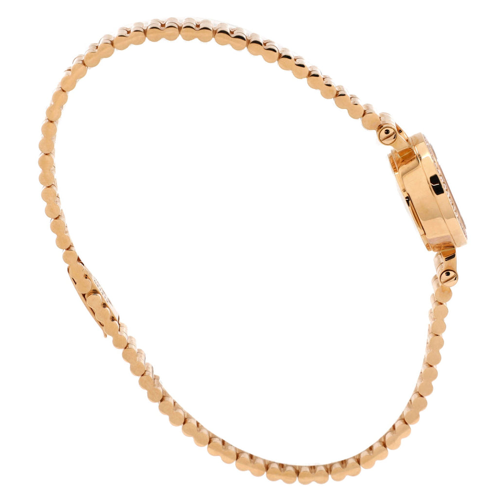 Faubourg Quartz Watch Rose Gold with Diamond Bezel and Marker 16