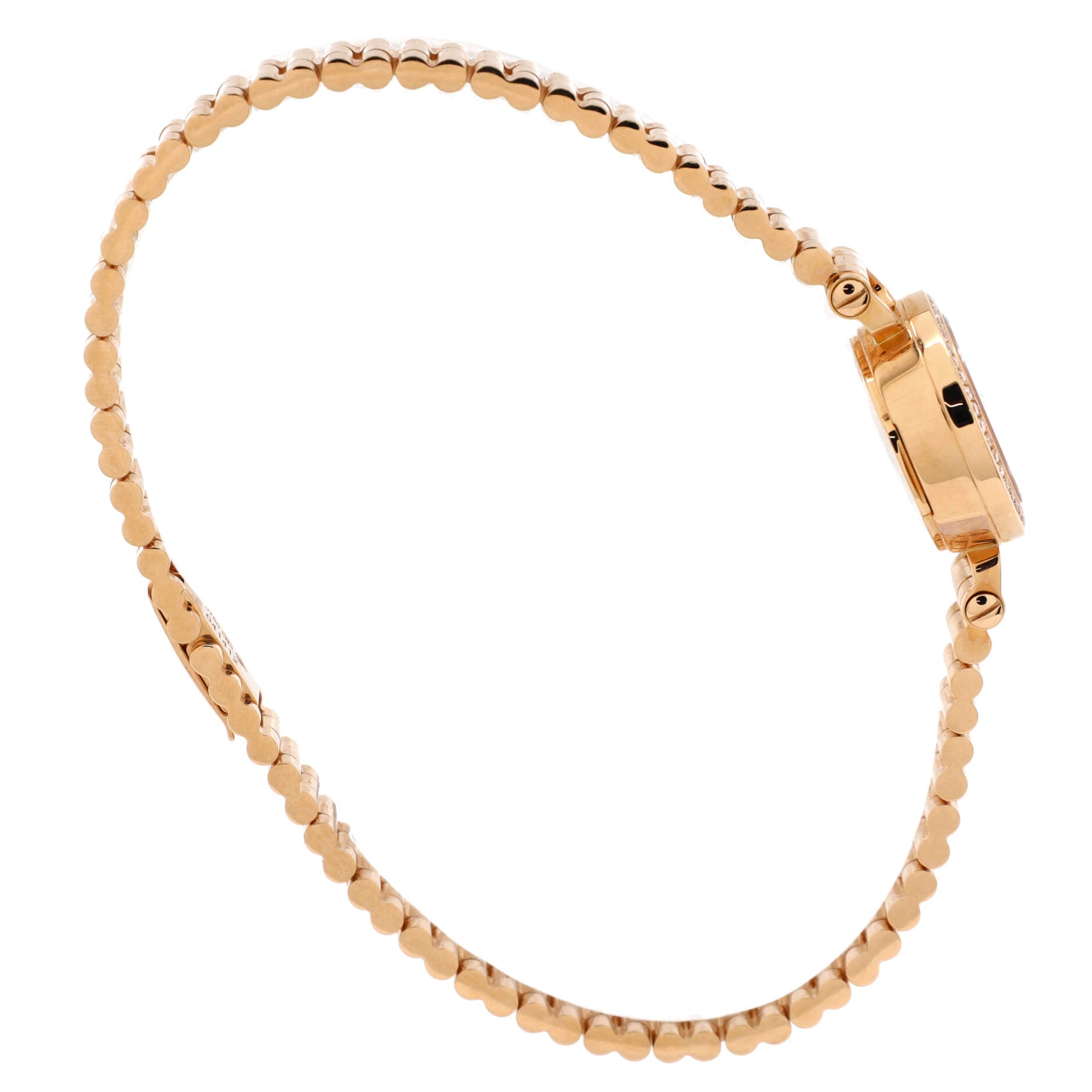 Faubourg Quartz Watch Rose Gold with Diamond Bezel and Marker 16