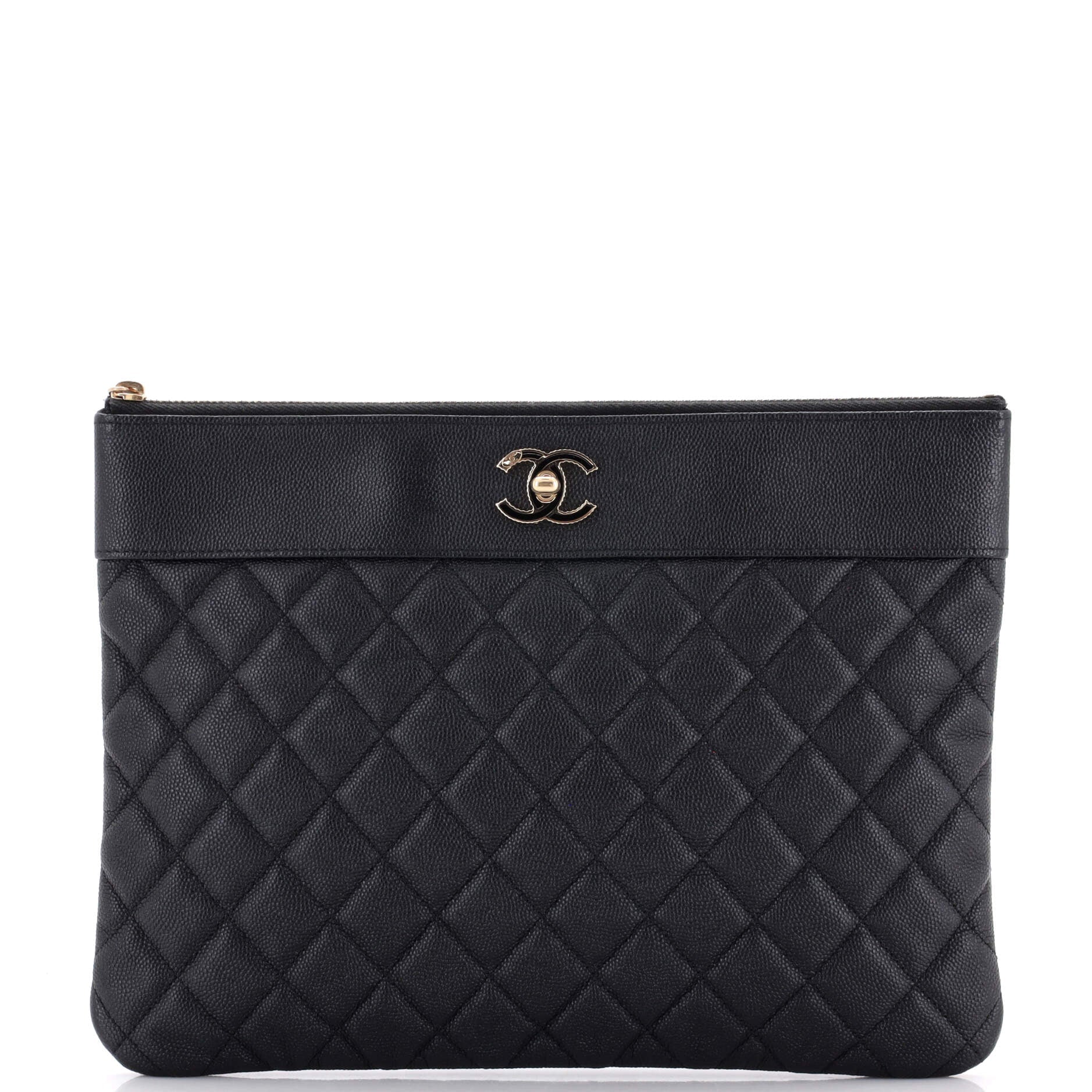 Mademoiselle Vintage O Case Clutch Quilted Sheepskin Medium