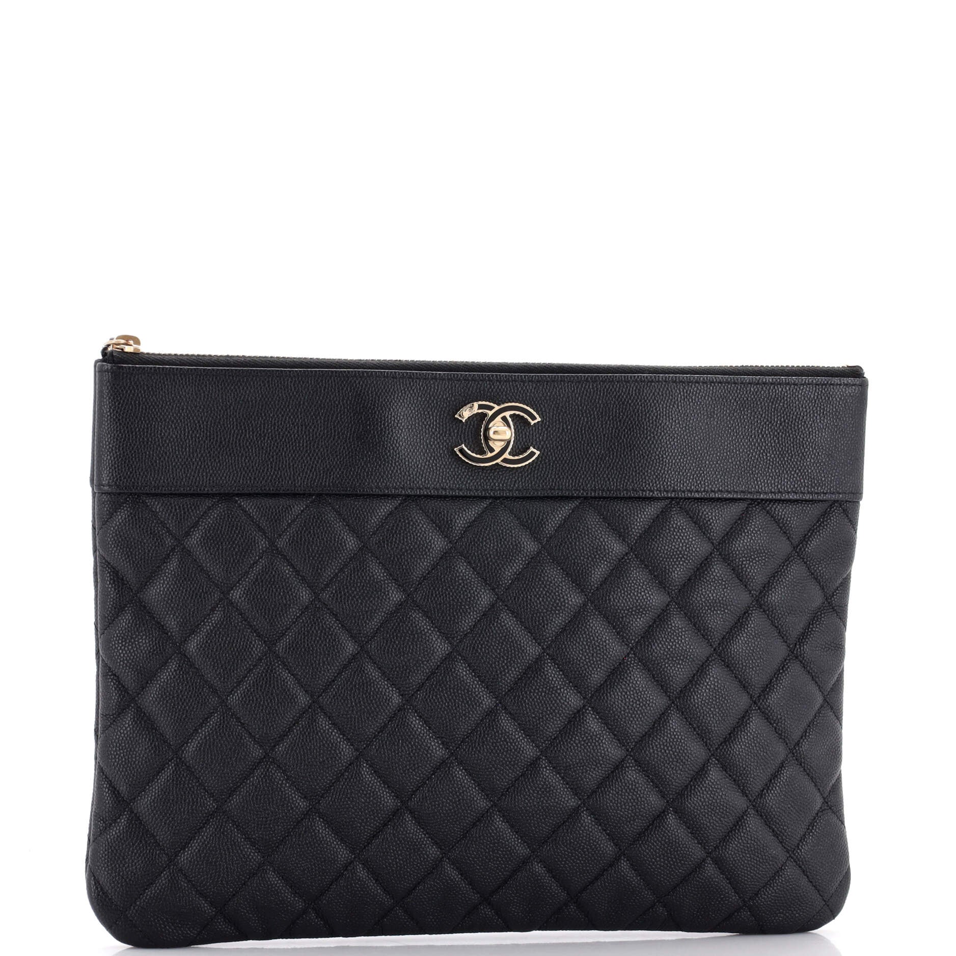 Mademoiselle Vintage O Case Clutch Quilted Sheepskin Medium