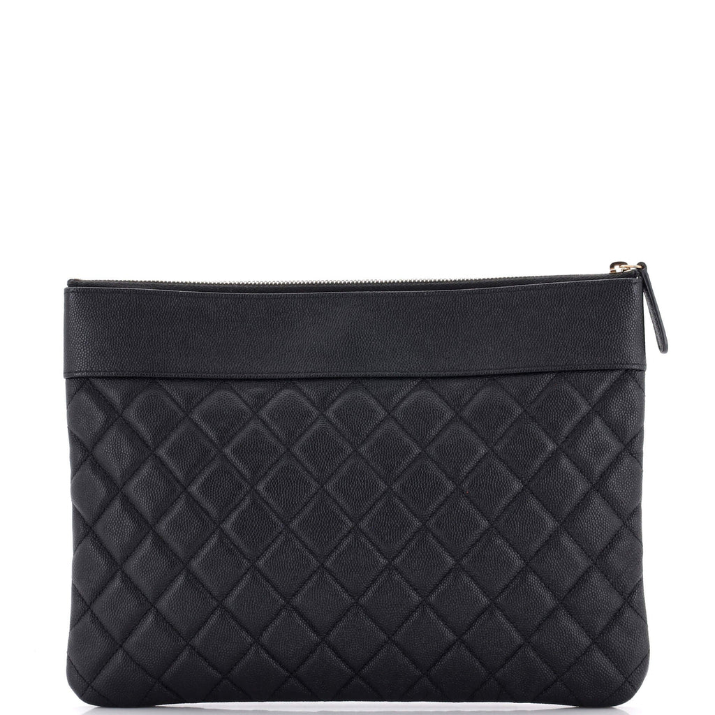 Mademoiselle Vintage O Case Clutch Quilted Sheepskin Medium