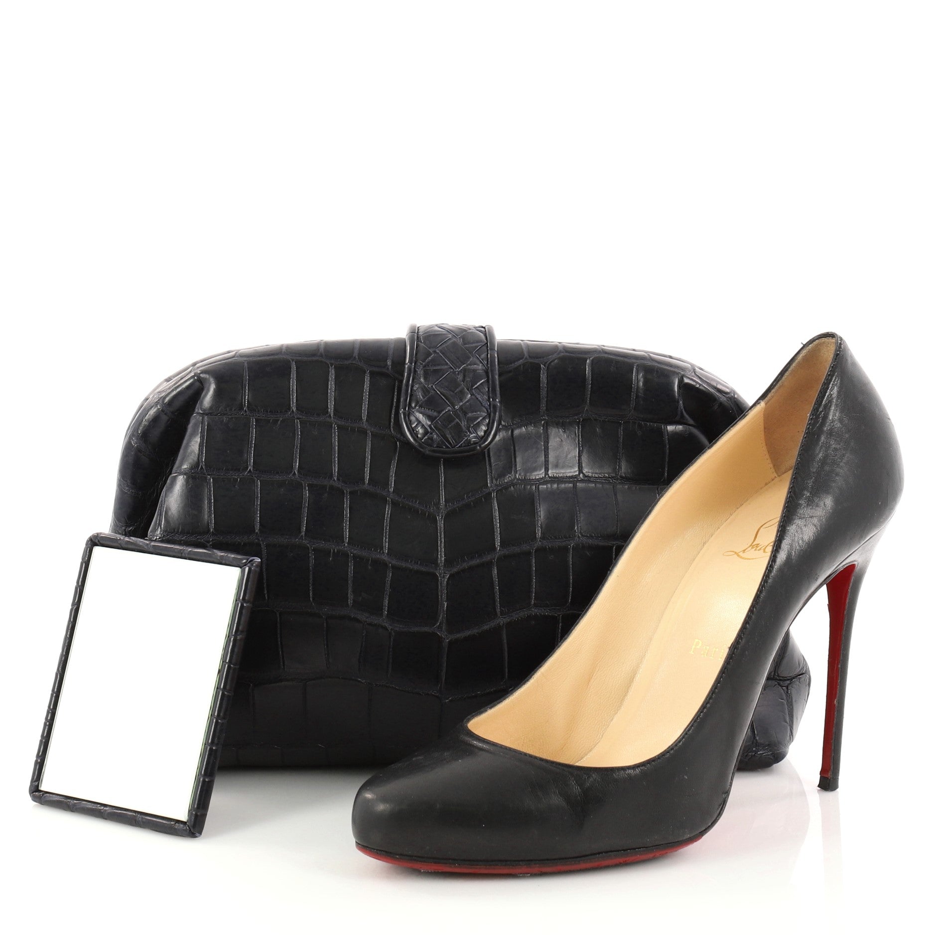 Lauren 1980 Clutch Crocodile Small