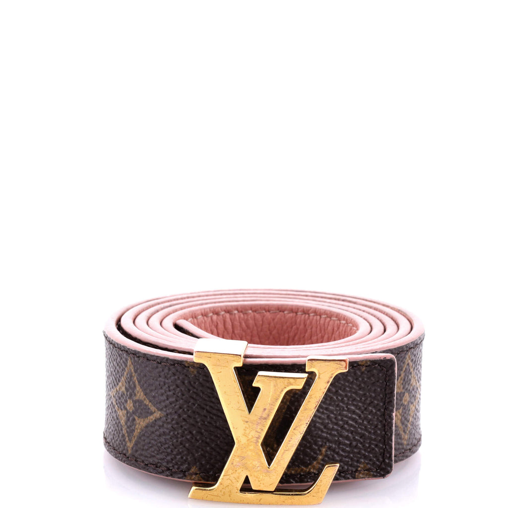 LV Initiales Reversible Belt Monogram Canvas and Leather Thin 85