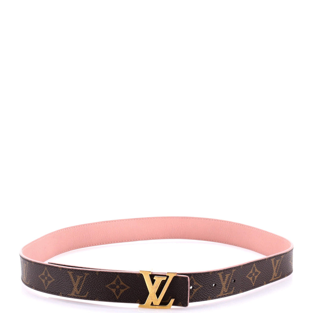 LV Initiales Reversible Belt Monogram Canvas and Leather Thin 85