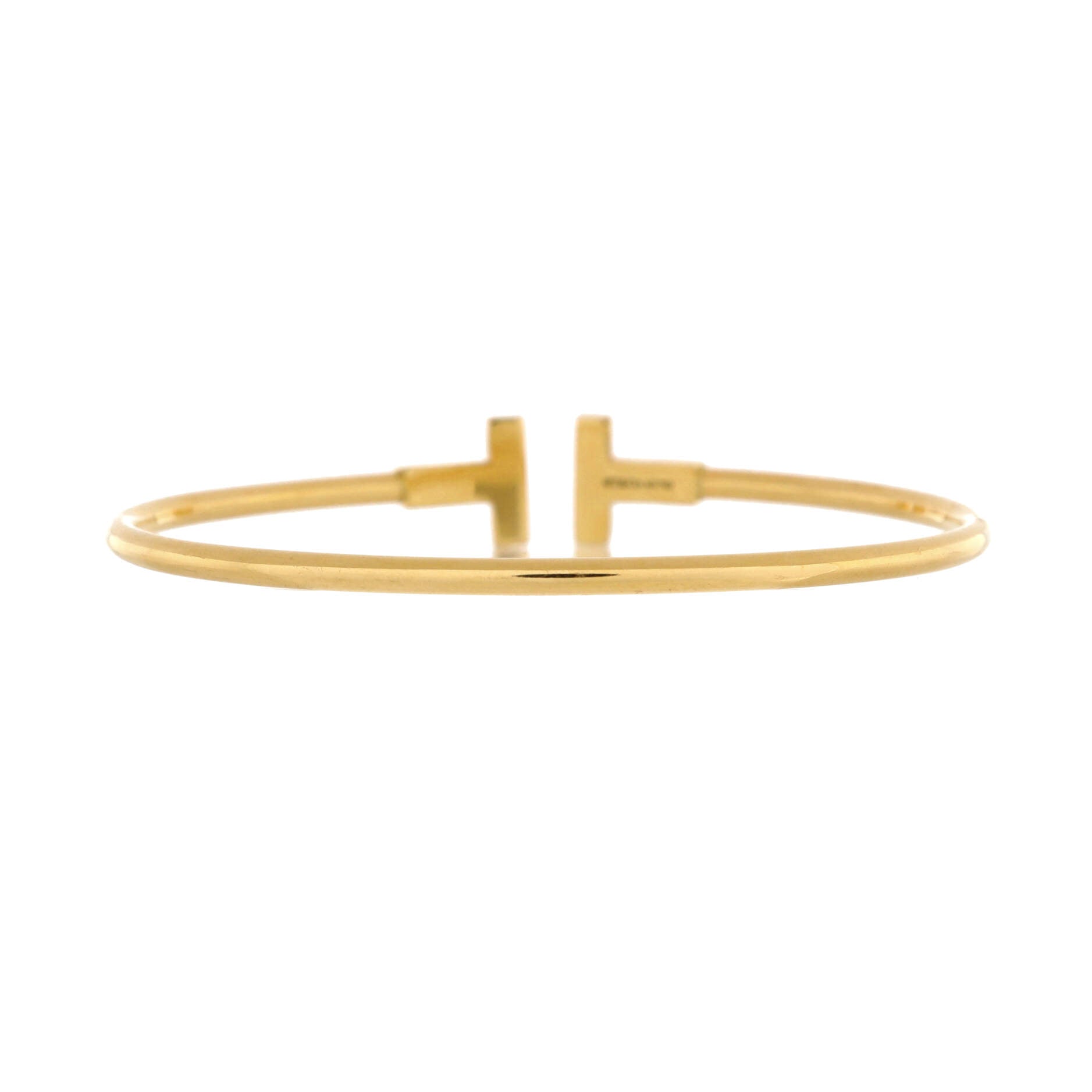 T Wire Bracelet 18K Yellow Gold Narrow