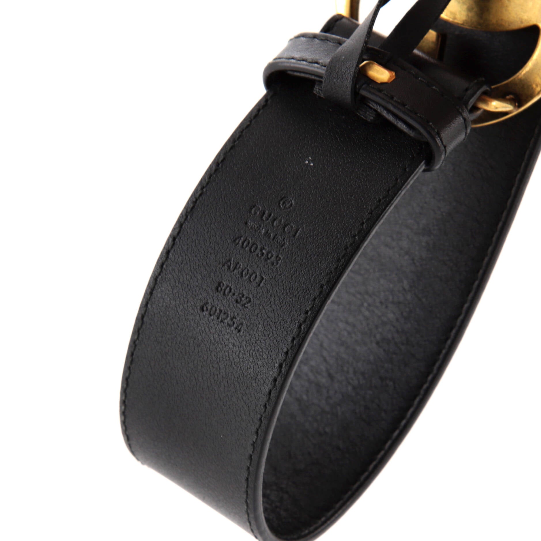 GG Marmont Belt Leather Wide 80