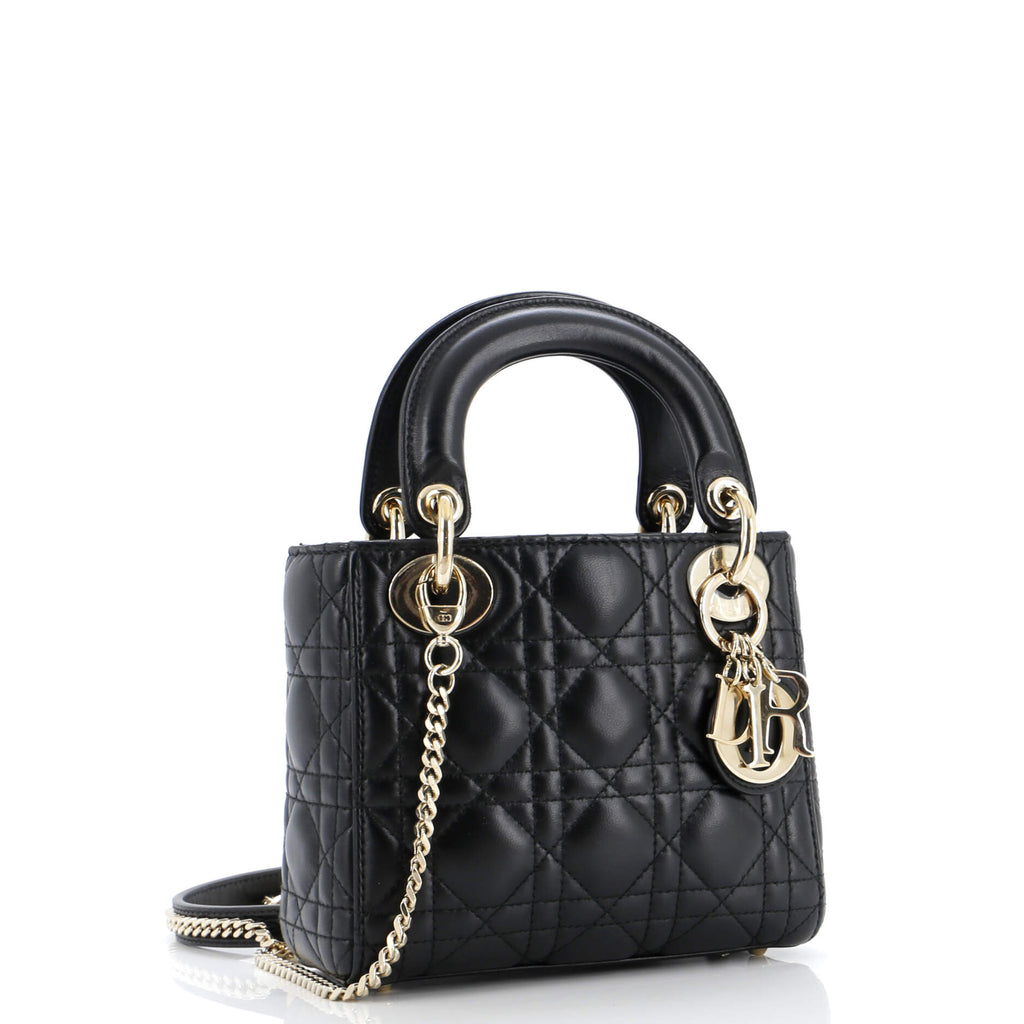 Lady Dior Bag Cannage Quilt Lambskin Mini