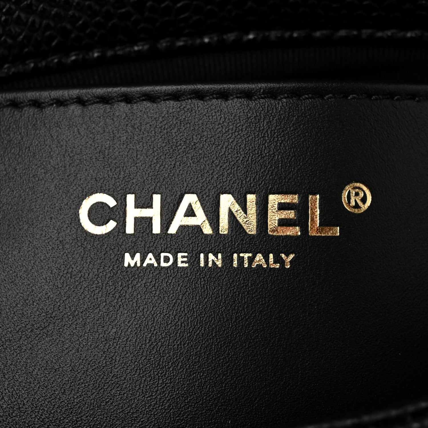Grained Lambskin Quilted Mini Flap Black