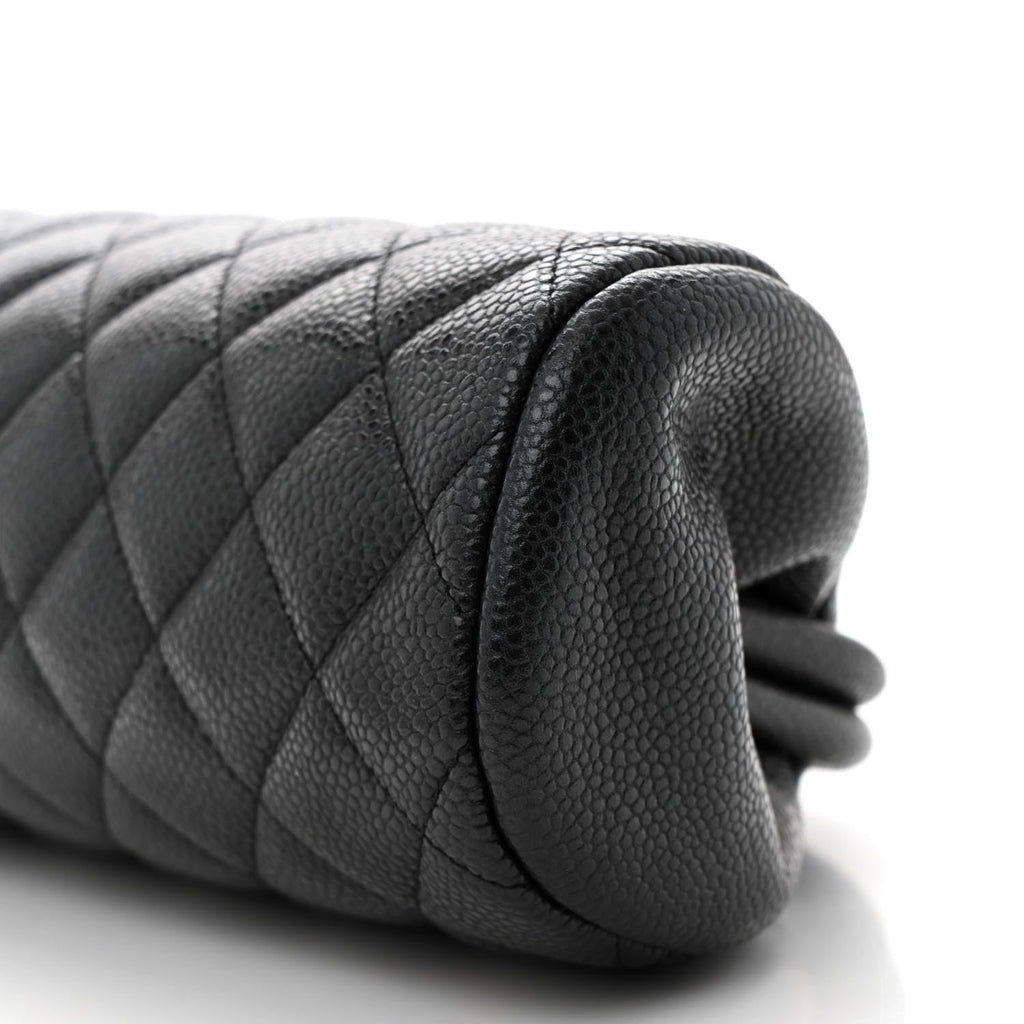 Caviar Quilted Timeless Clutch Black